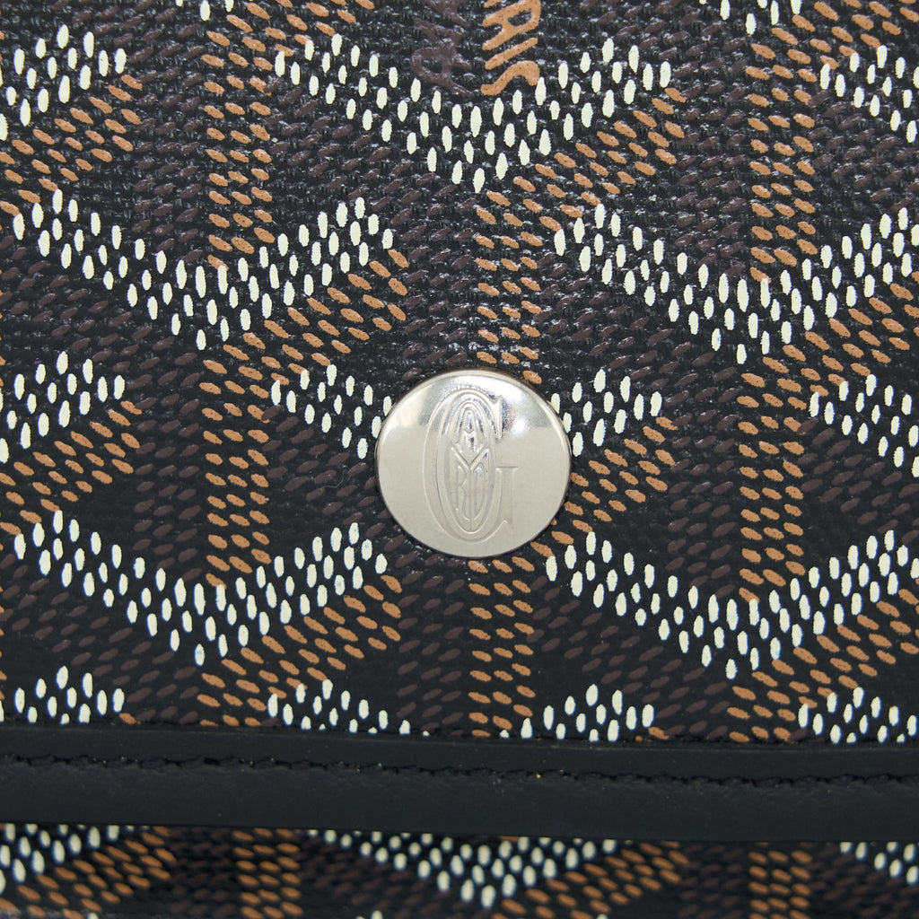 GOYARD PLUMET POCKET WALLET CANVAS BLACK SHW