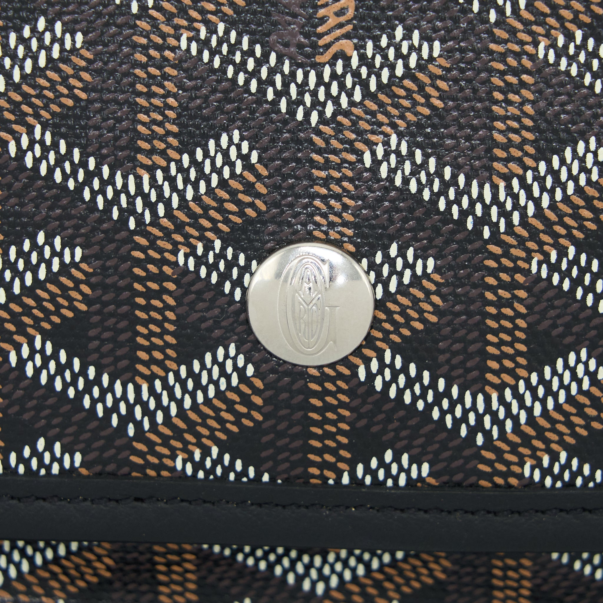 GOYARD PLUMET POCKET WALLET CANVAS BLACK SHW