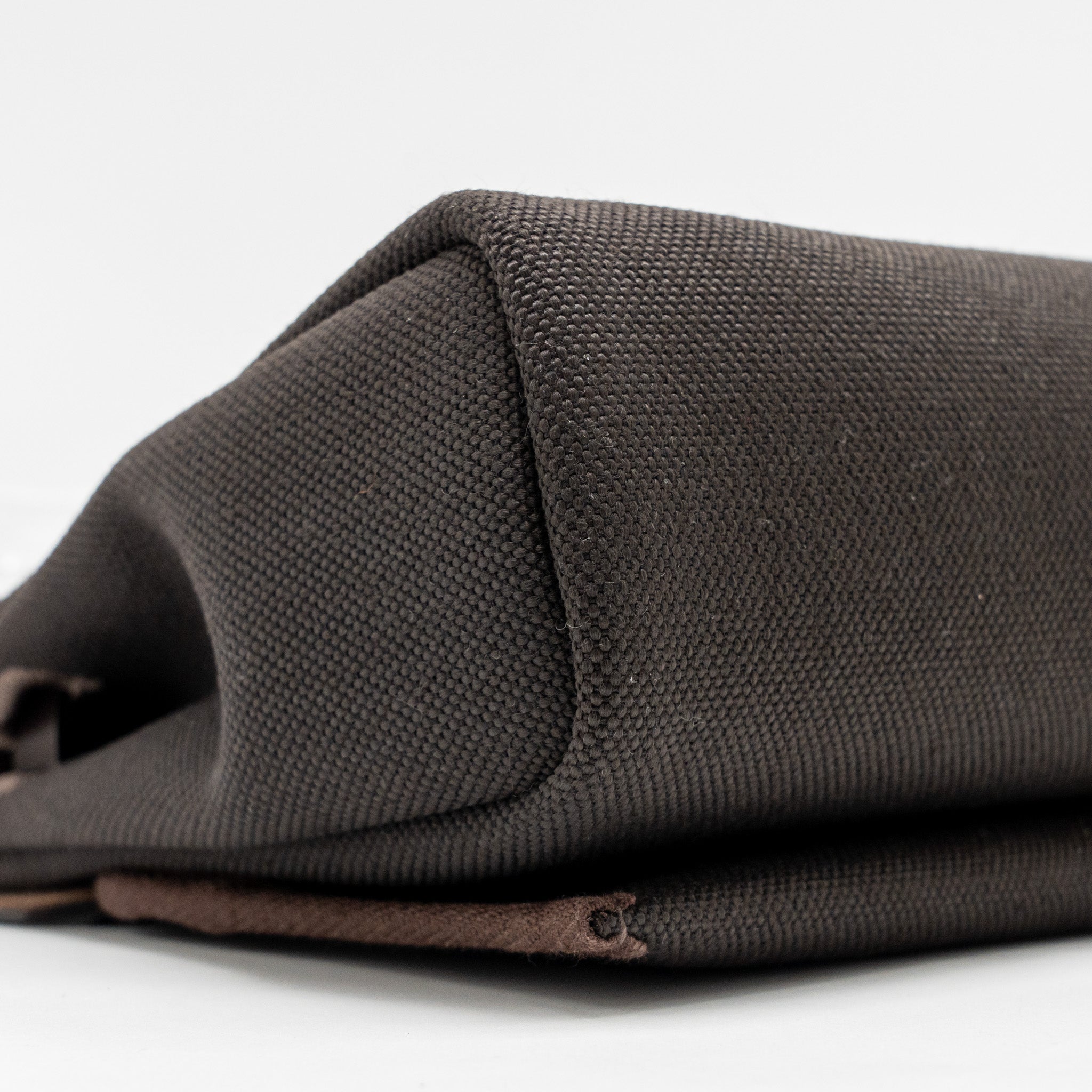 HERMES HERBAG MINI CANVAS/HUNTER LEATHER EBENE GHW