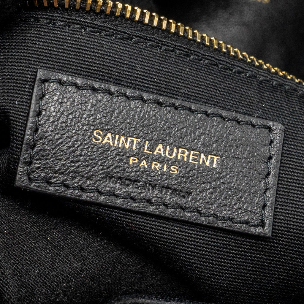 SAINT LAURENT/YSL SMALL PUFFER BAG NAPPA BLACK MULTICOLOUR HARDWARE