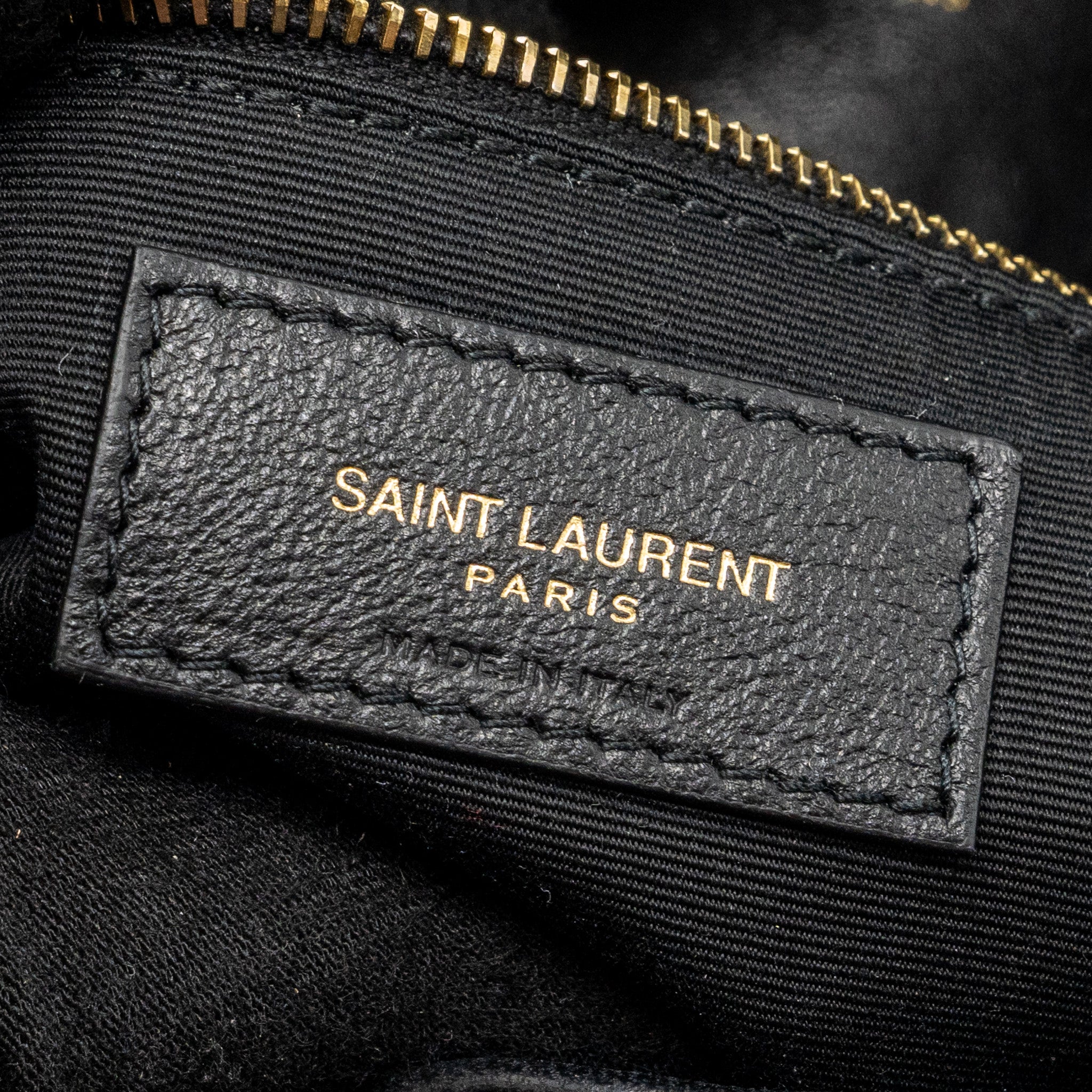 SAINT LAURENT/YSL SMALL PUFFER BAG NAPPA BLACK MULTICOLOUR HARDWARE