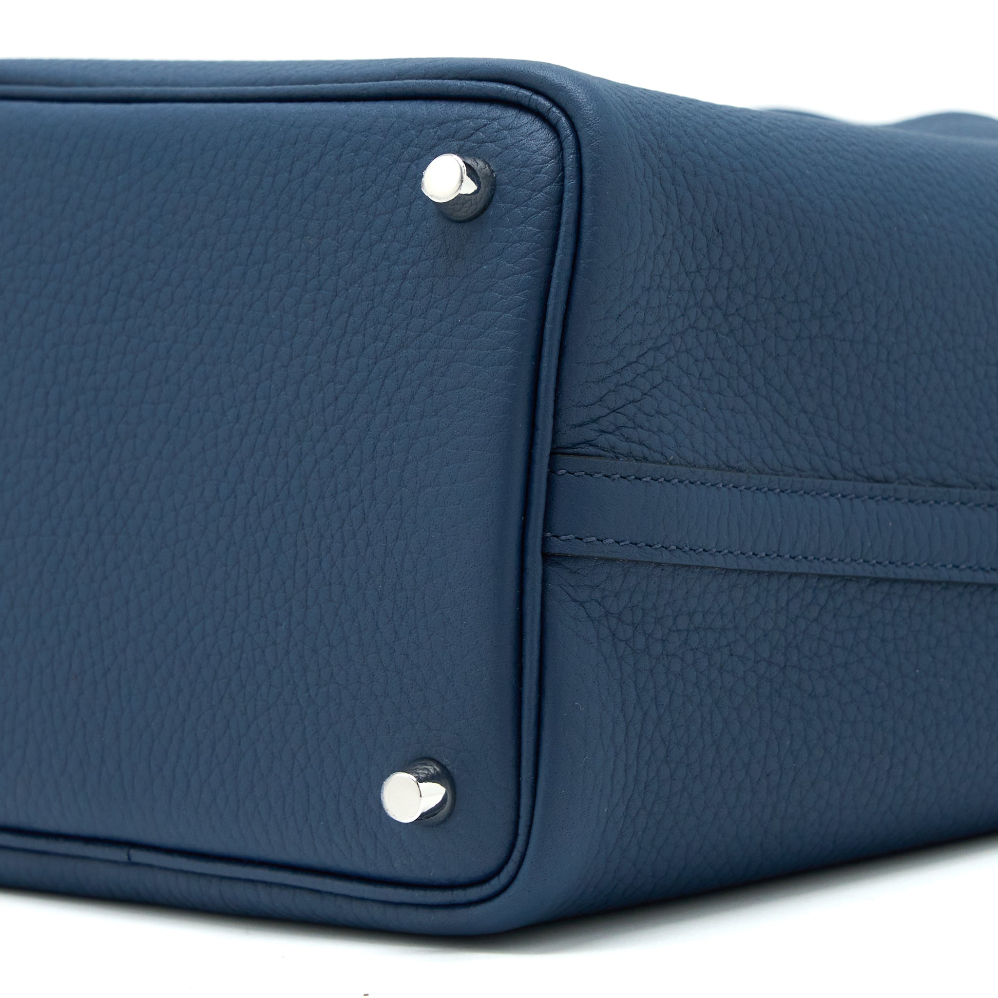 HERMES PICOTIN 18 LOCK BAG CLEMENCE 7P BLEU DE PRUSSE SHW