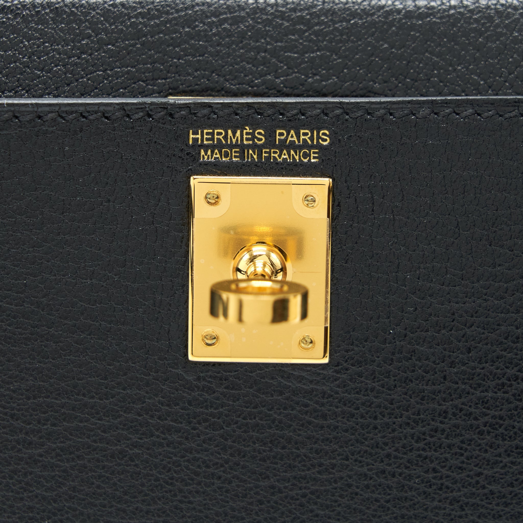 HERMES MINI KELLY 20CM CHÈVRE CHAMKILA BLACK GHW