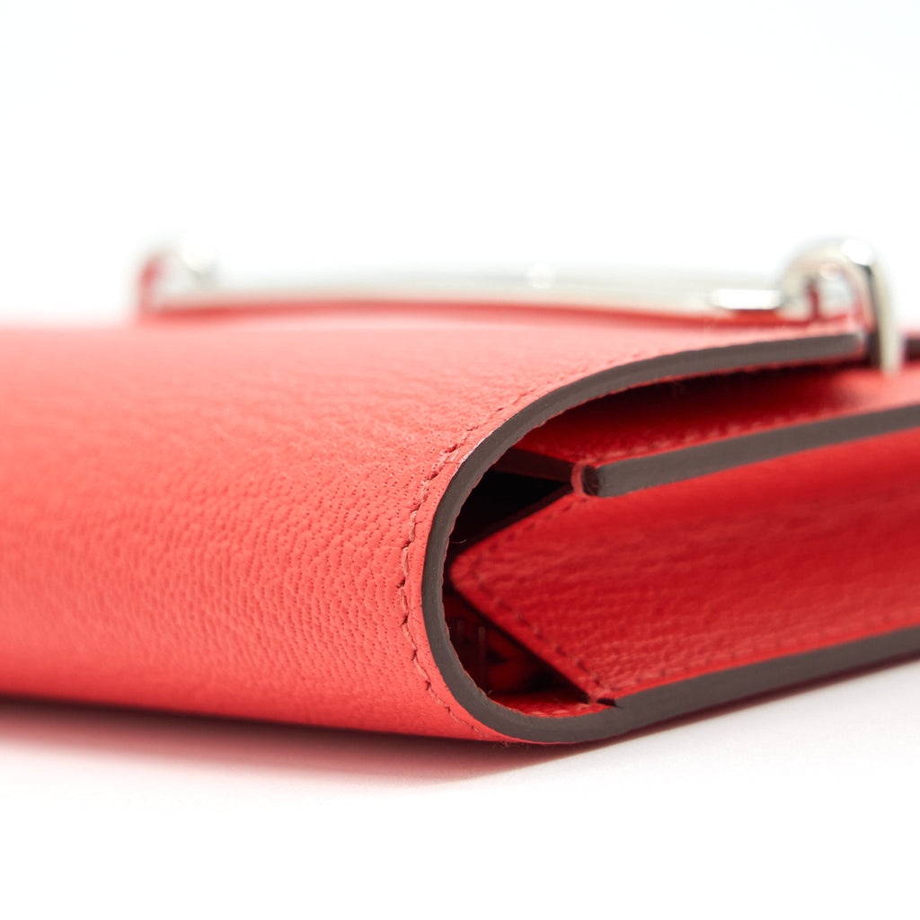 HERMES ROULIS SLIM EVERCOLOR ROSE TEXAS SHW