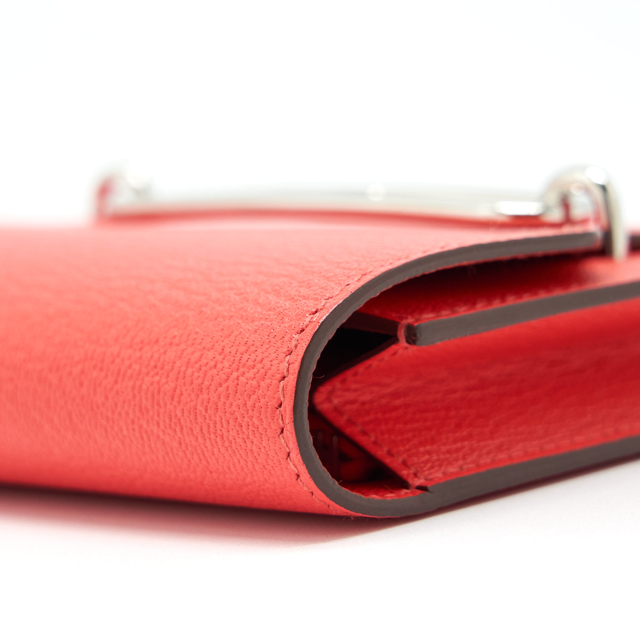 HERMES ROULIS SLIM EVERCOLOR ROSE TEXAS SHW