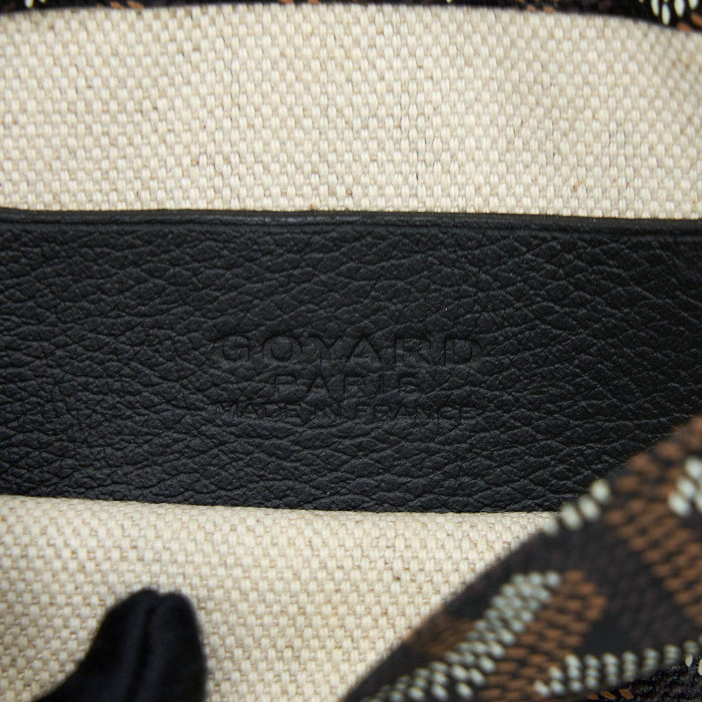 GOYARD PLUMET POCKET WALLET CANVAS BLACK SHW