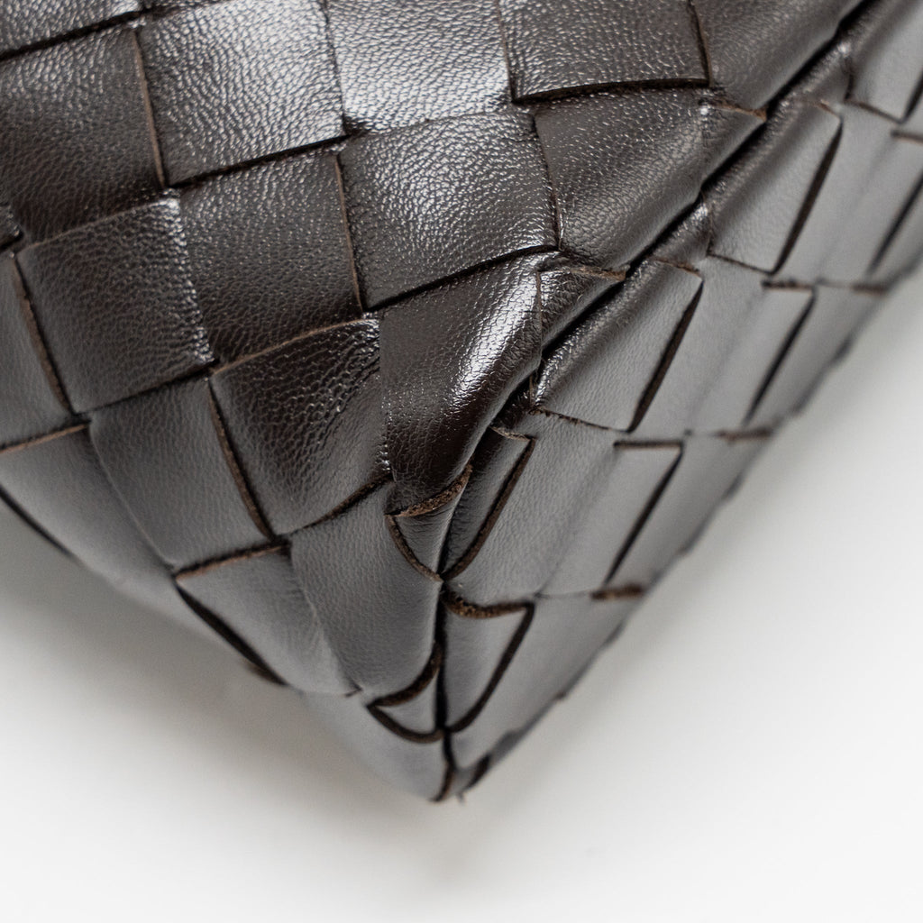 BOTTEGA VENETA BANG BANG VANITY CASE WITH STRAP INTRECCIATO LEATHER FONDANT GHW
