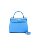 HERMES KELLY 28 EPSOM 2T BLUE PARADISE SHW