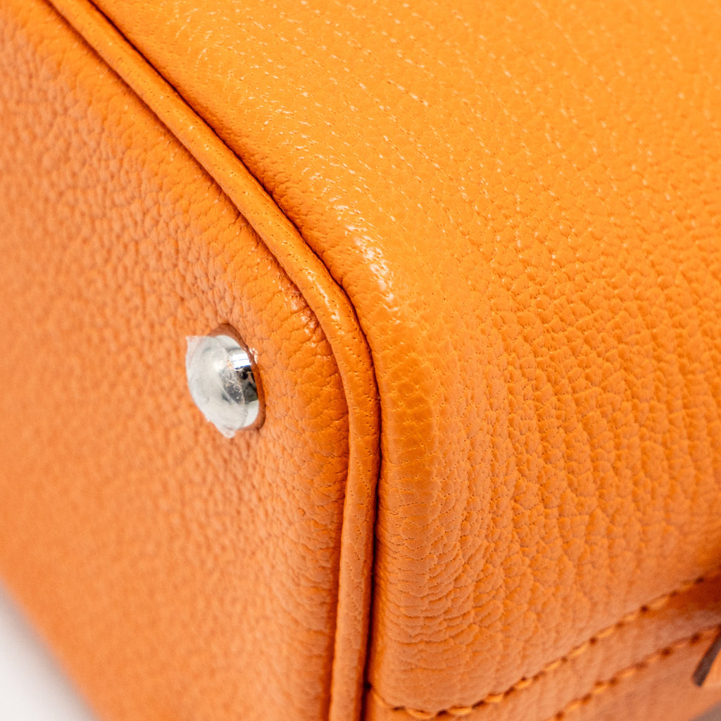 HERMES MINI BOLIDE CHÈVRE MYSORE ORANGE SHW