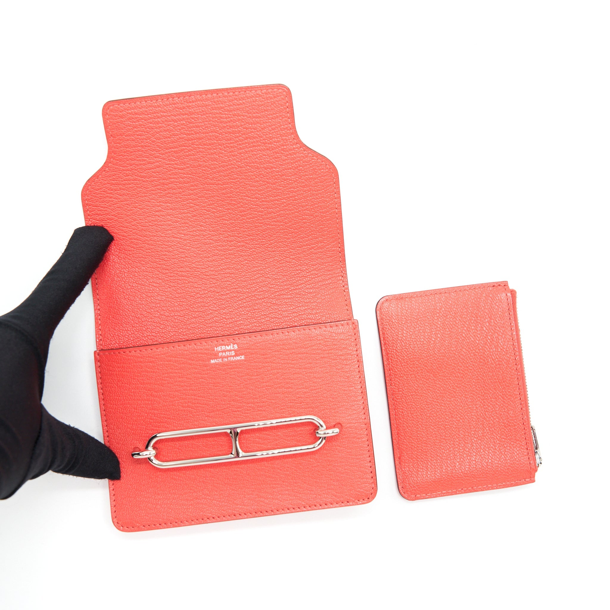 HERMES ROULIS SLIM EVERCOLOR ROSE TEXAS SHW