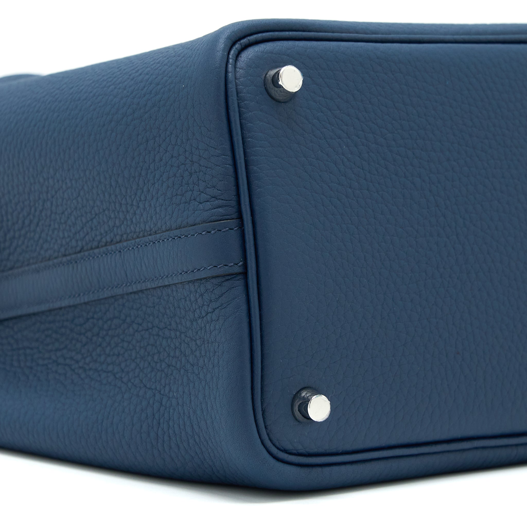 HERMES PICOTIN 18 LOCK BAG CLEMENCE 7P BLEU DE PRUSSE SHW