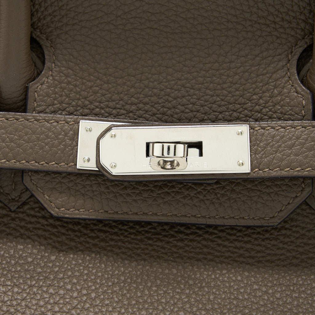 HERMES BIRKIN 30 TOGO 8F GRIS ETAIN SHW