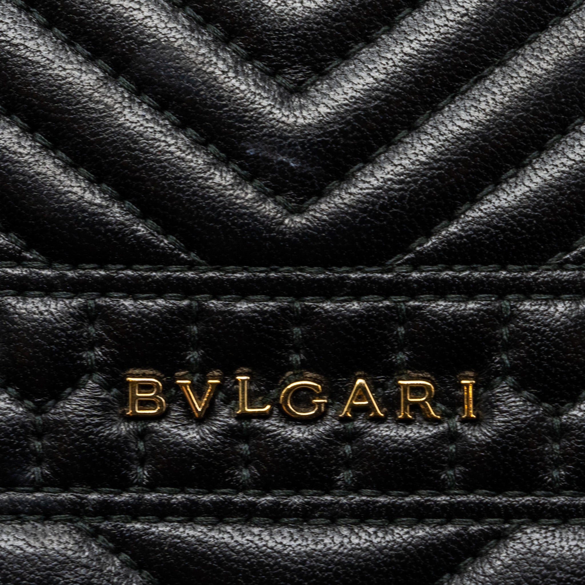 BVLGARI SERPENTI FOREVER SHOULDER BAG LEATHER BLACK LGHW
