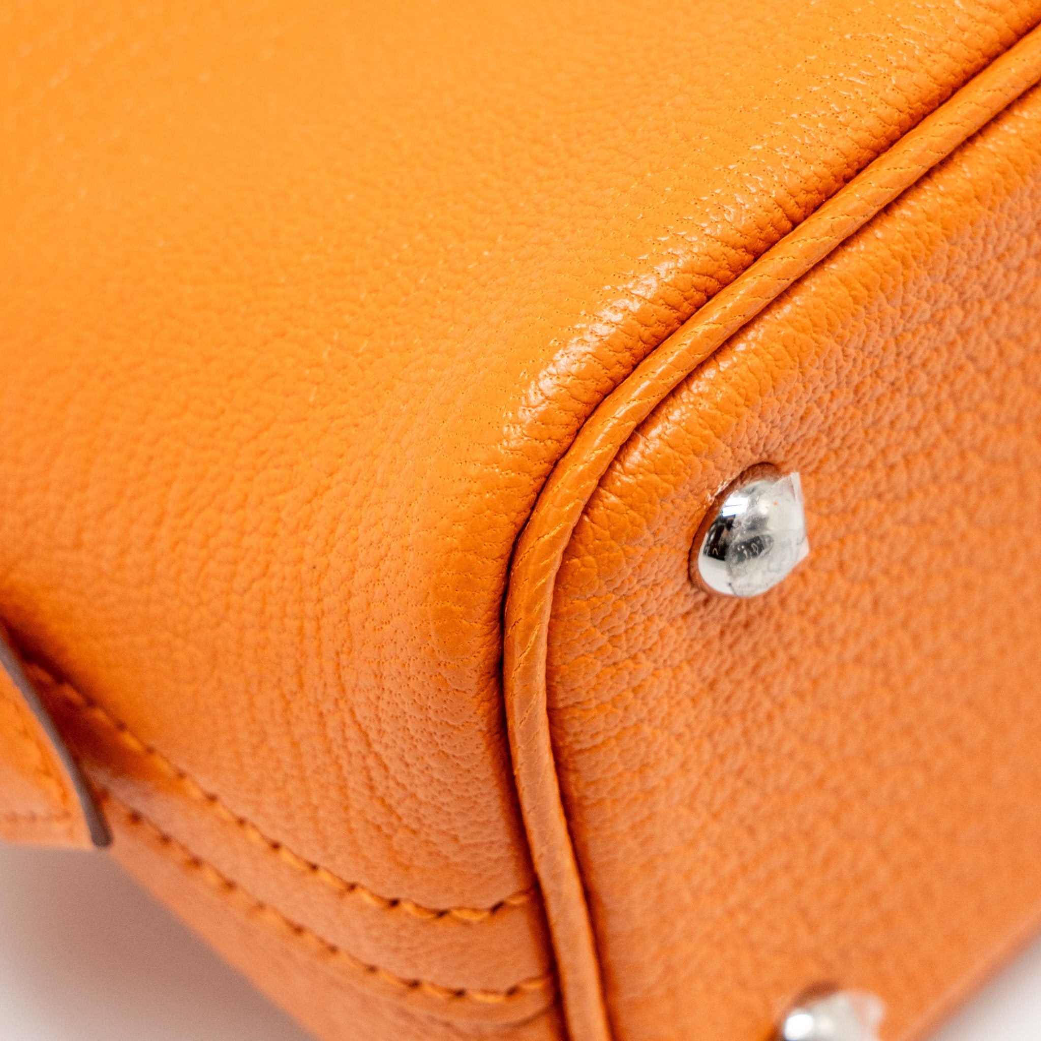 HERMES MINI BOLIDE CHÈVRE MYSORE ORANGE SHW