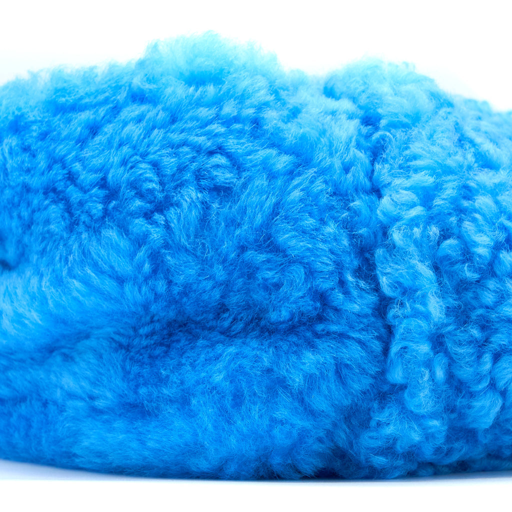 BOTTEGA VENETA FUR BAG WITH CHAIN SHEARLING/LAMBSKIN BLUE SHW