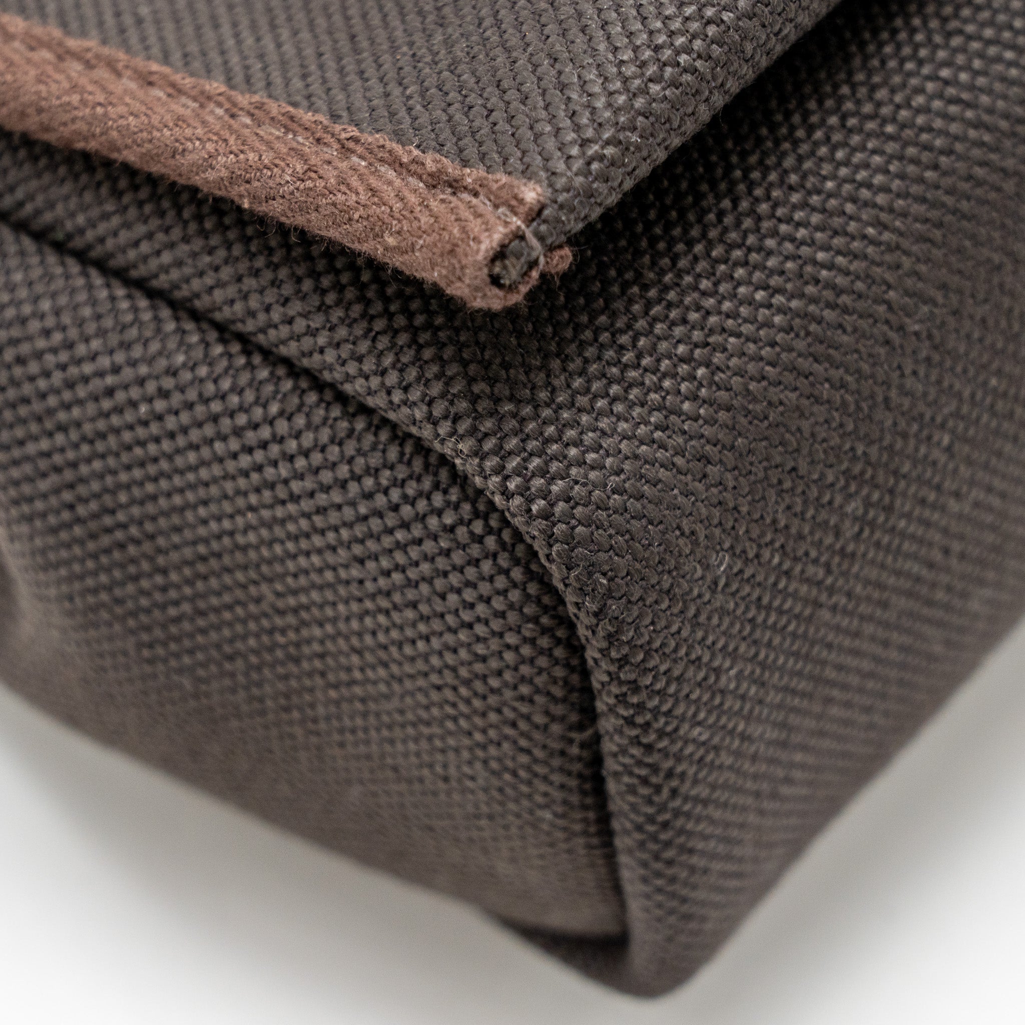 HERMES HERBAG MINI CANVAS/HUNTER LEATHER EBENE GHW