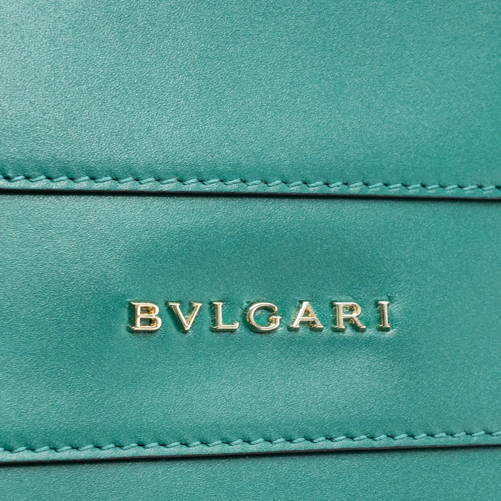 BVLGARI TOP HANDLE SERPENTI BAG CALFSKIN GREEN LGHW