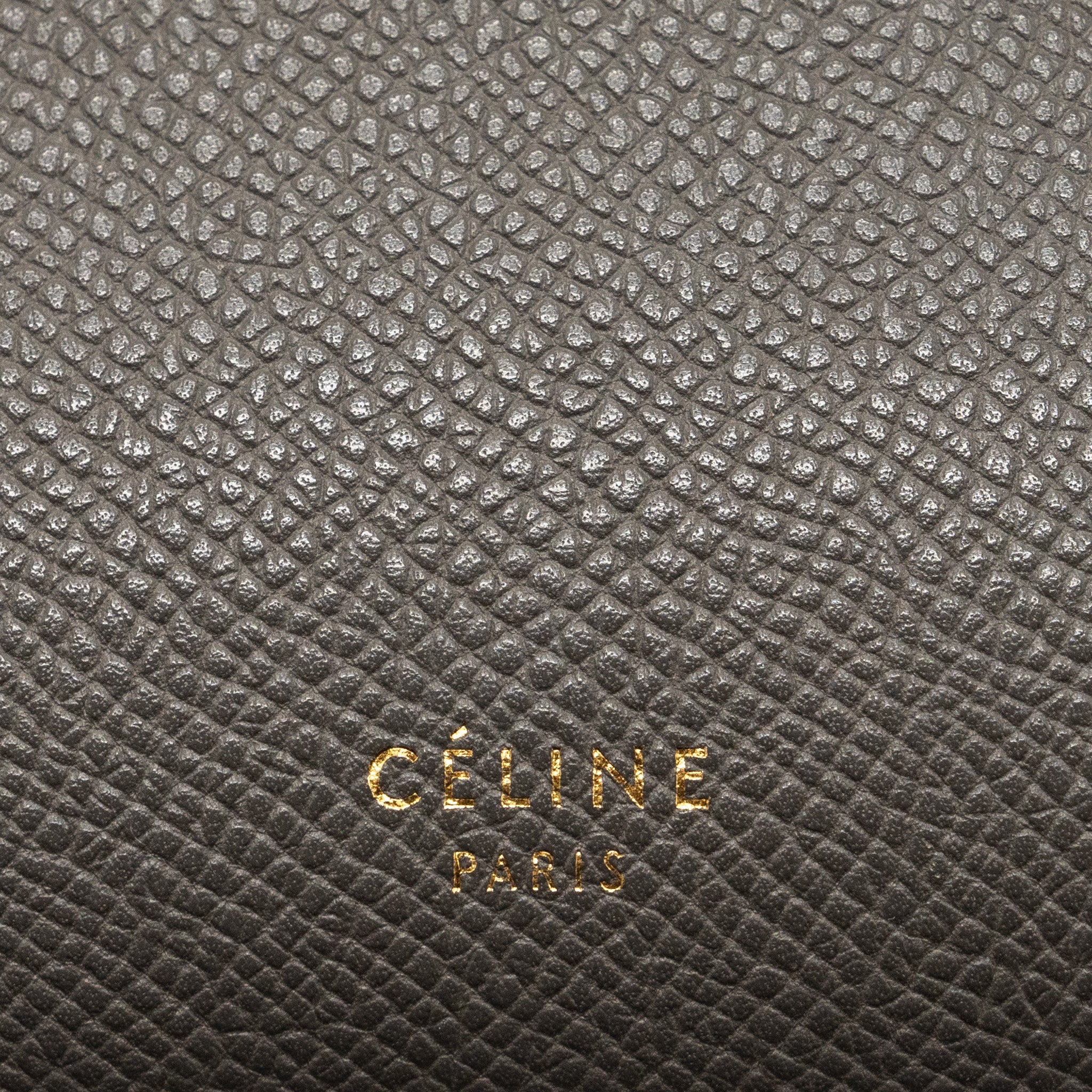 CELINE NANO BELT BAG CALFSKIN GREY GHW