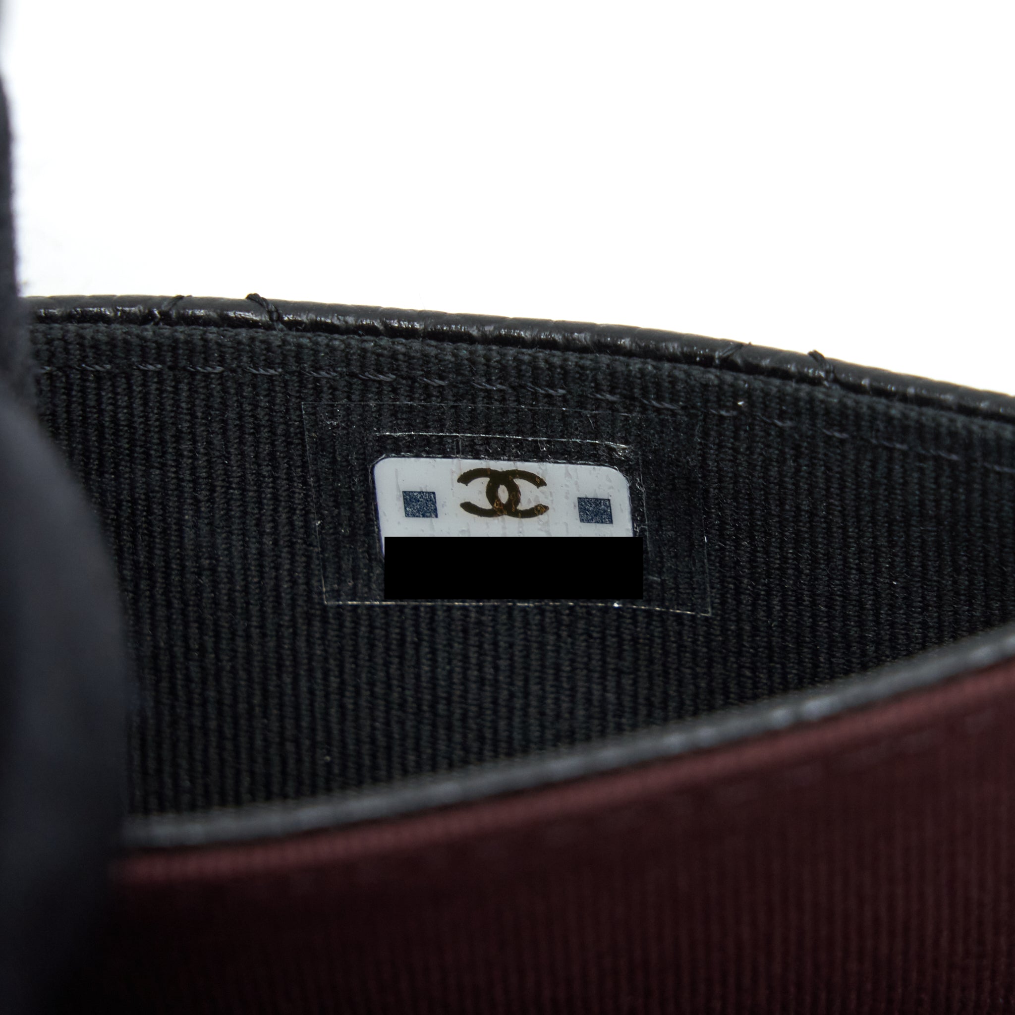 CHANEL CLASSIC FLAP CARD HOLDER CAVIAR BLACK SHW