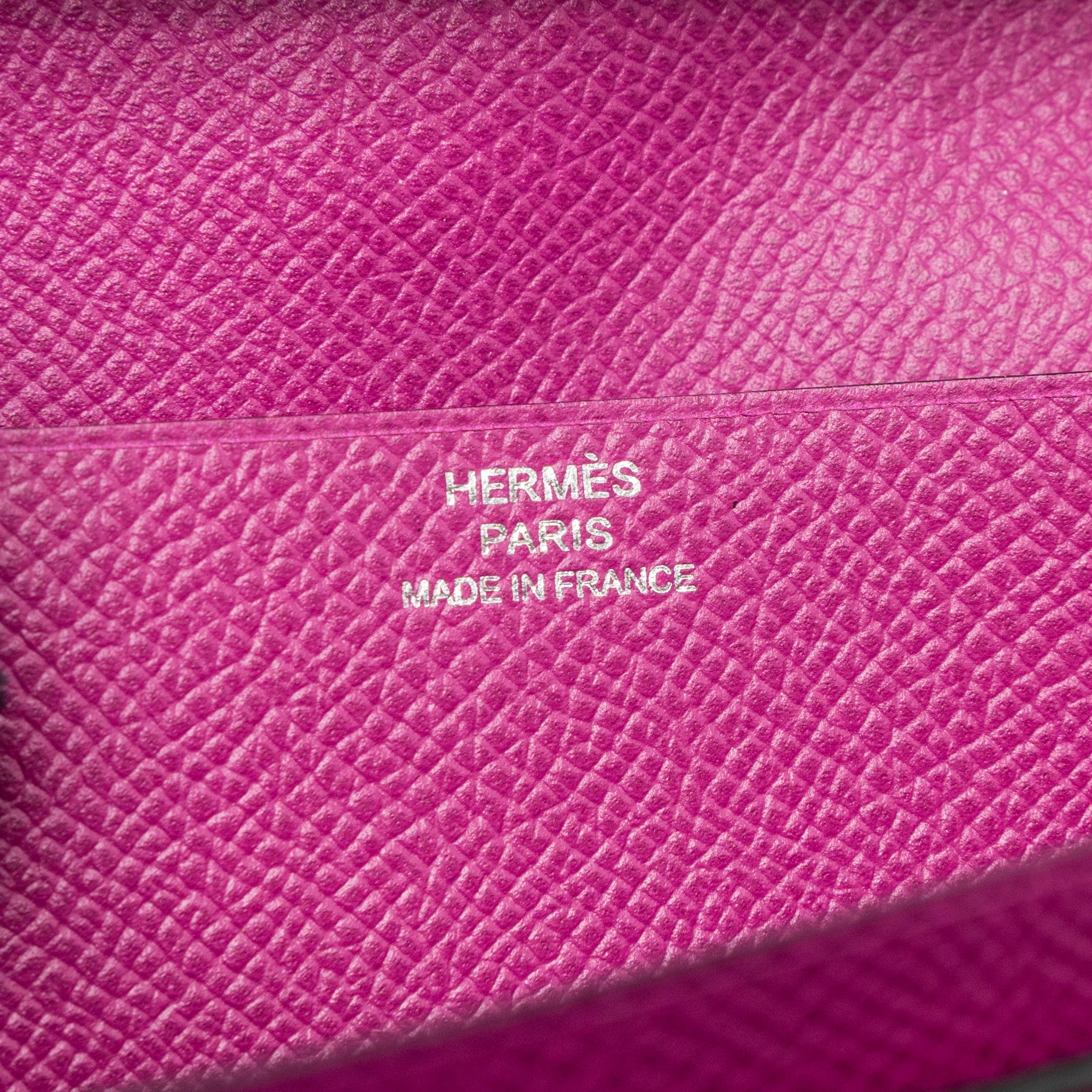 HERMES BEARN LONG WALLET EPSOM BLUE INDIGO/ROSE POURPRE SHW