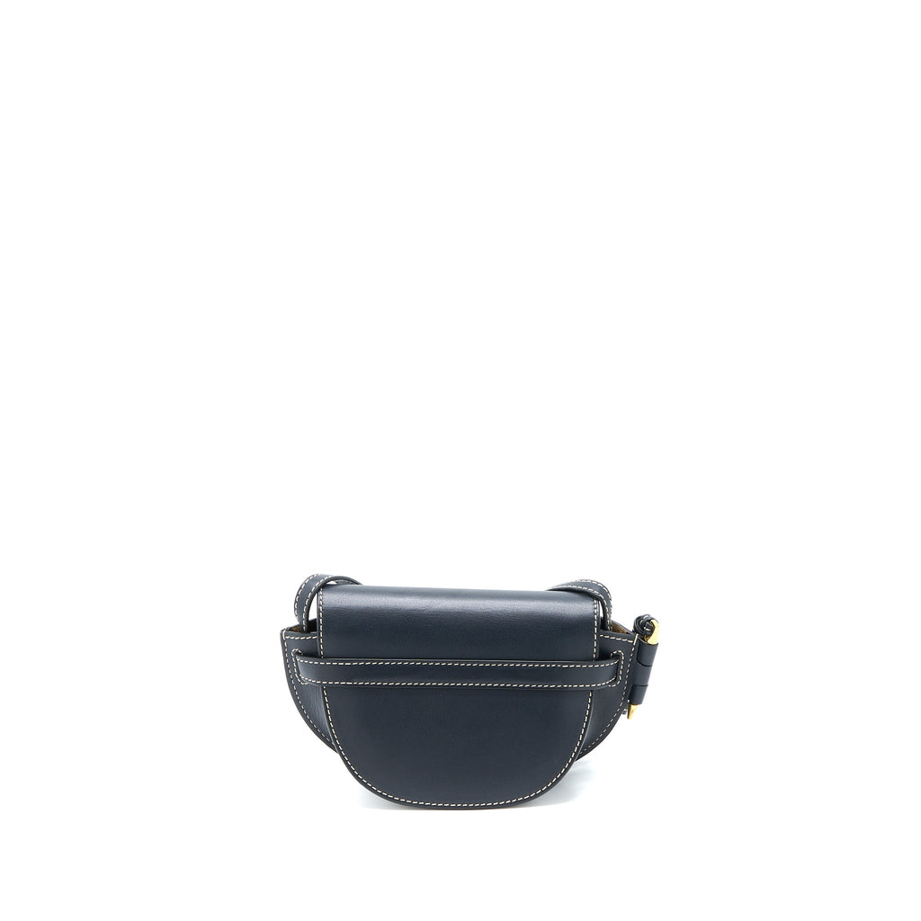 LOEWE MINI GATE CALFSKIN NAVY GHW
