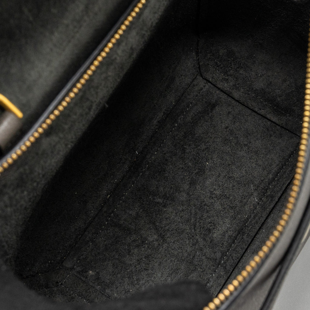 CELINE NANO BELT BAG CALFSKIN GREY GHW