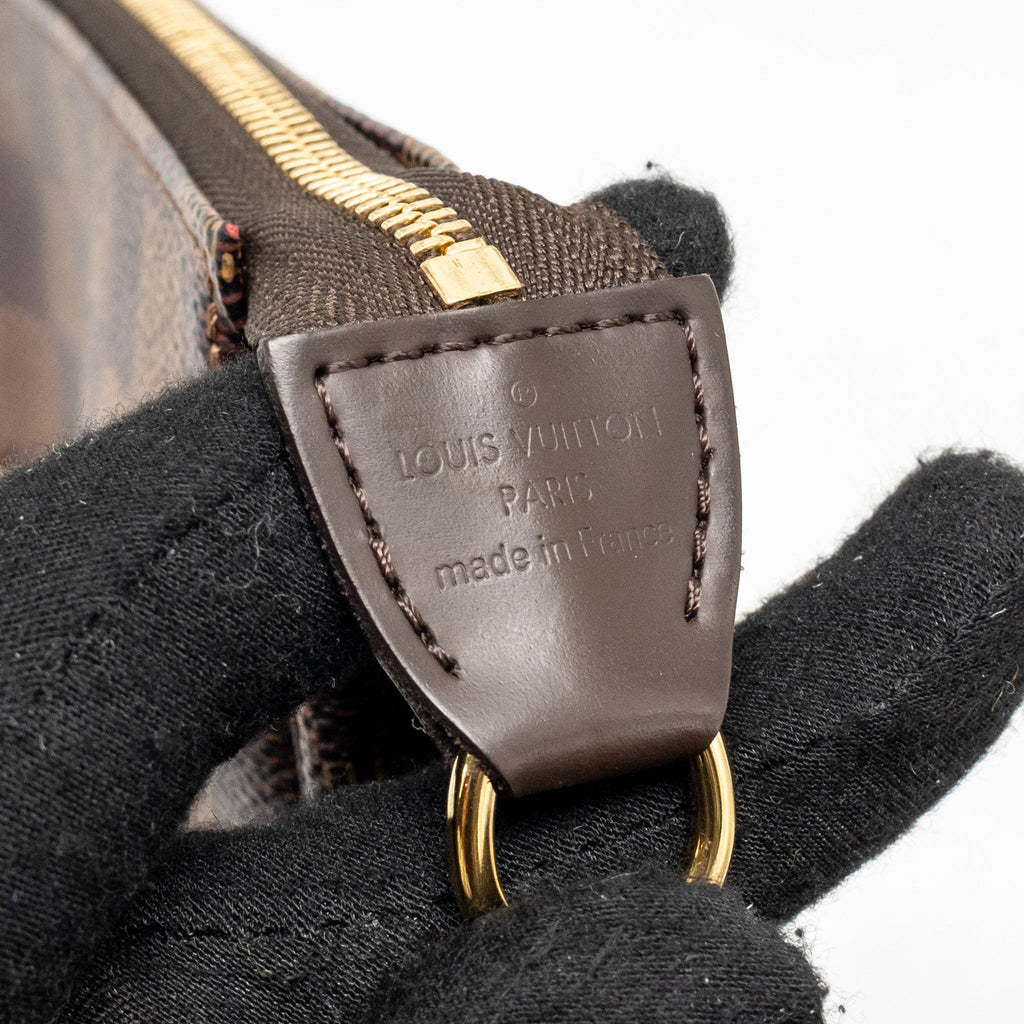 LOUIS VUITTON MINI POCHETTE ACCESSORIES DAMIER EBENE CANVAS GHW