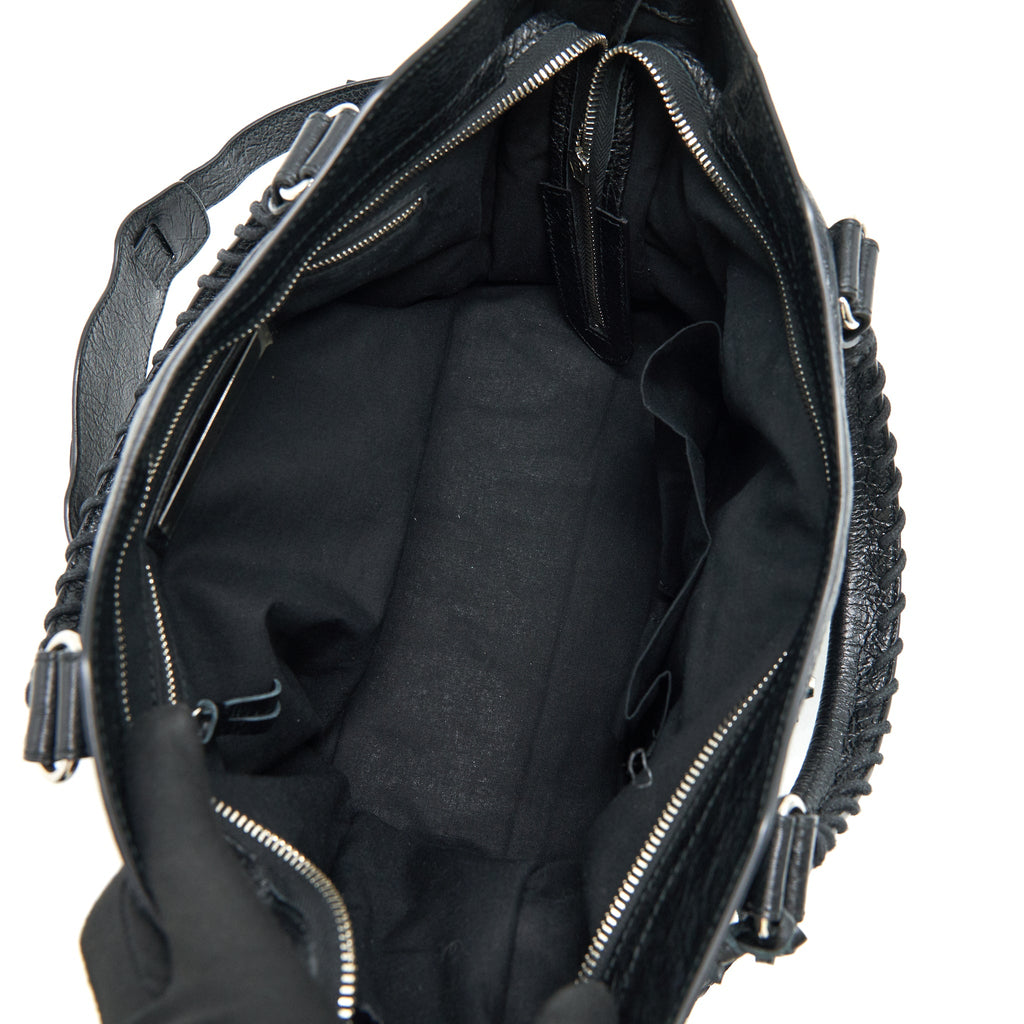 BALENCIAGA GIANT CITY BAG BLACK SHW