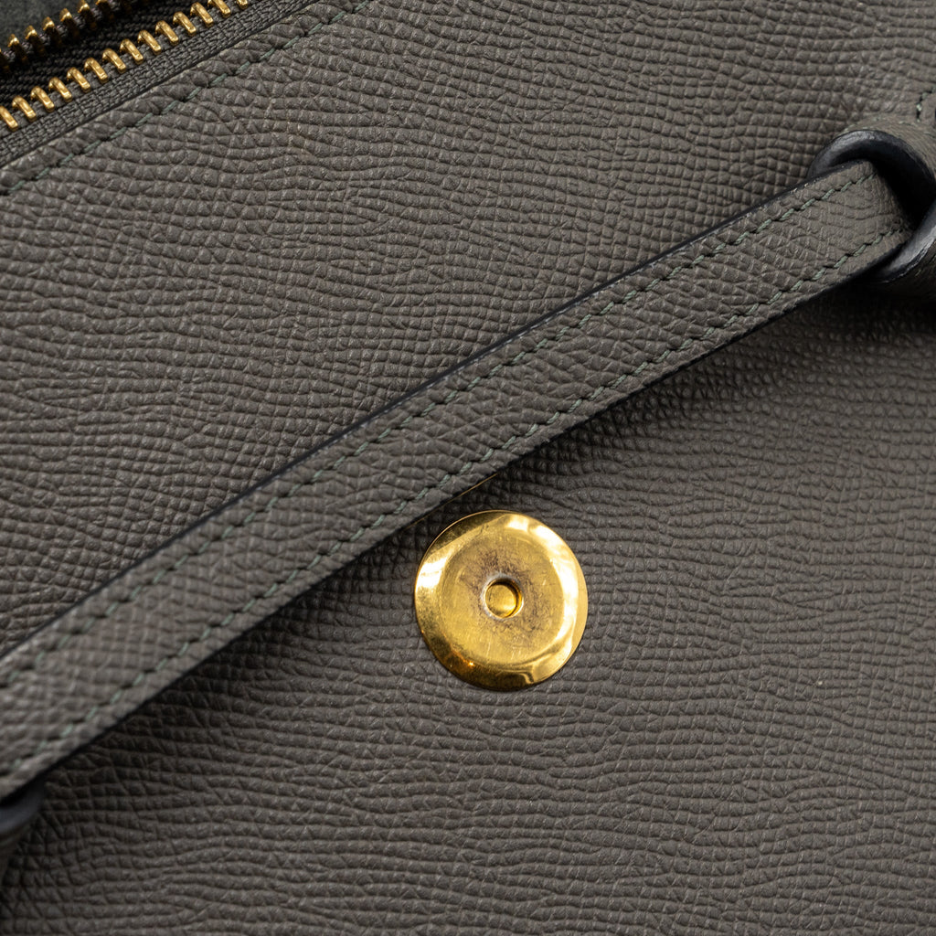 CELINE NANO BELT BAG CALFSKIN GREY GHW
