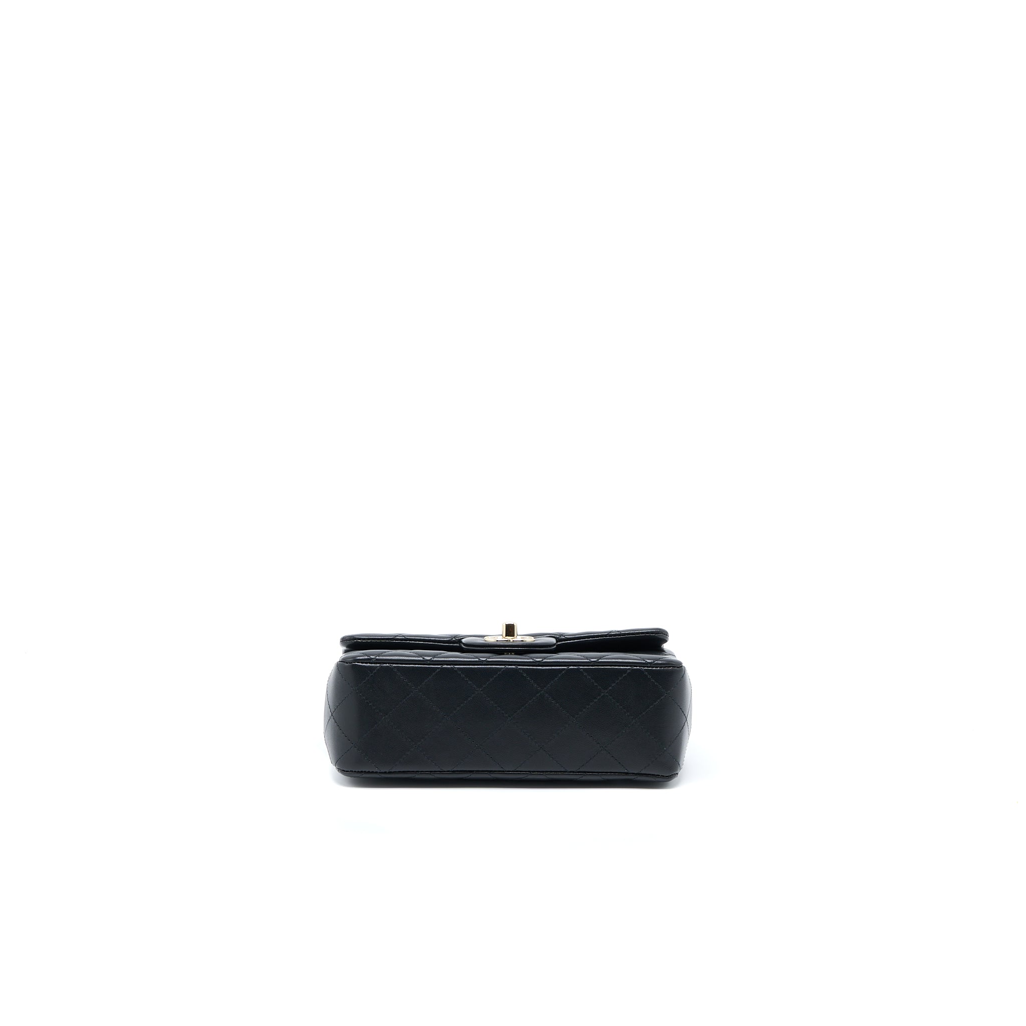 CHANEL MINI RECTANGULAR WITH COCO BAG CHARM LIMITED EDITION LAMBSKIN BLACK LGHW