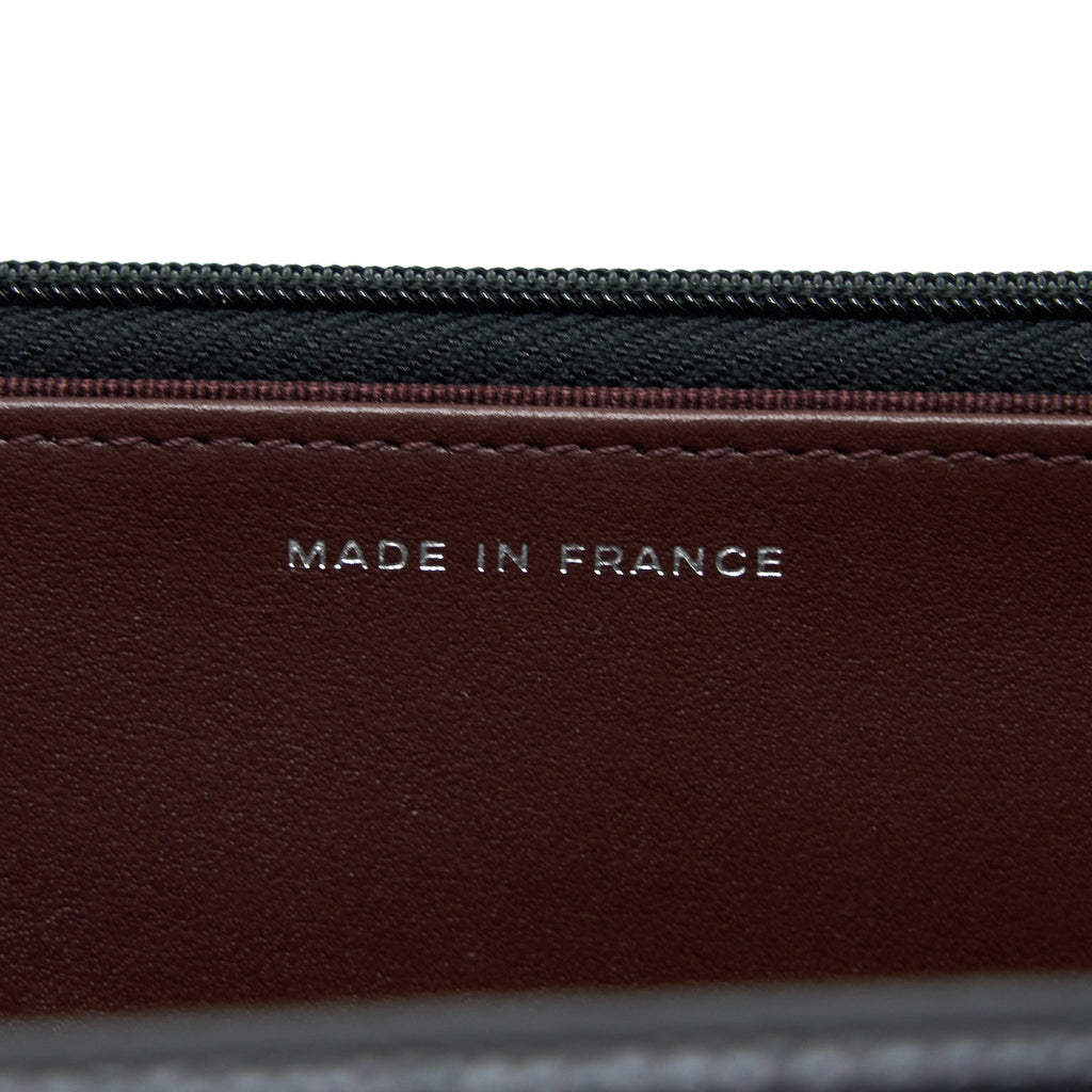 CHANEL CLASSIC WALLET ON CHAIN BLACK CAVIAR SHW