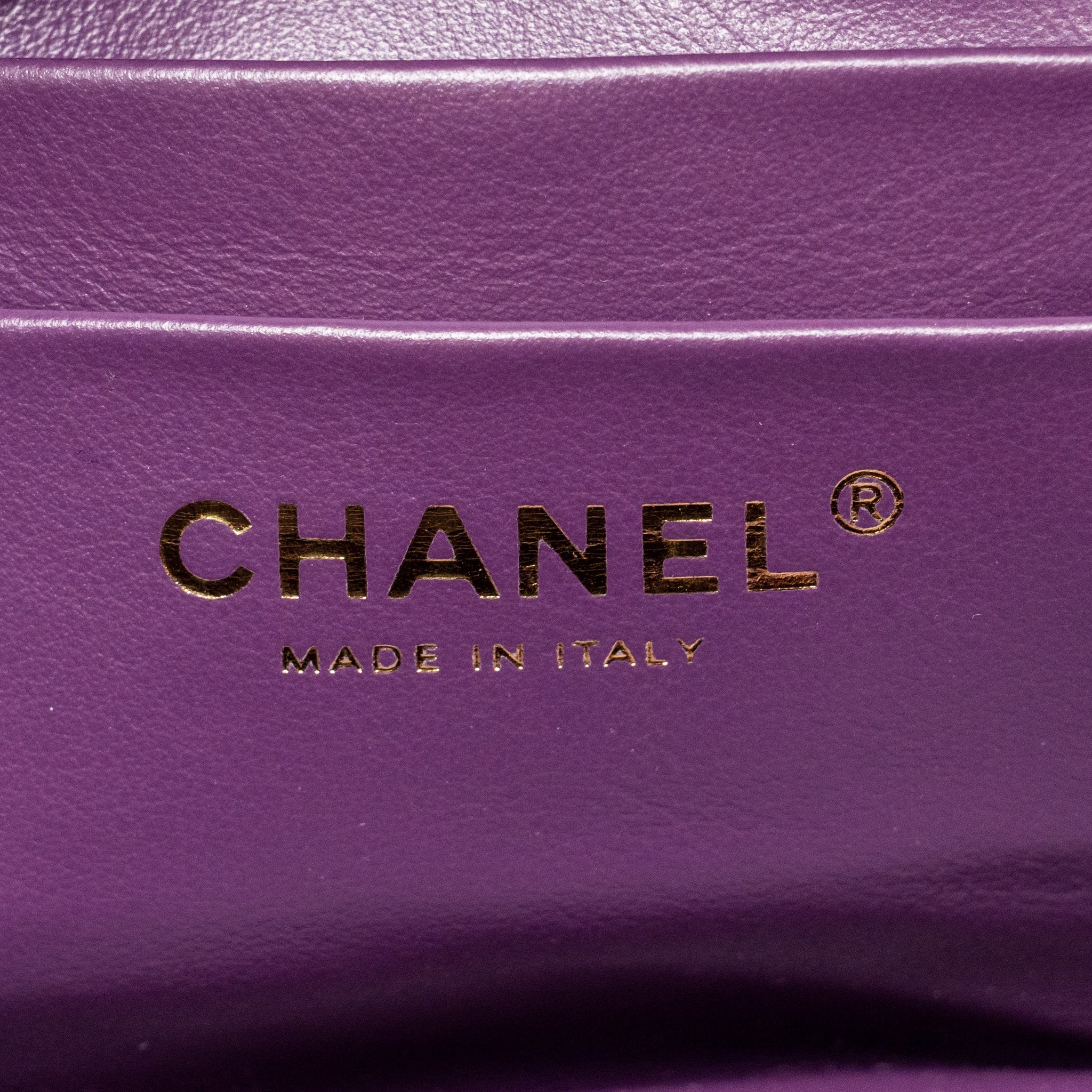 CHANEL TOP HANDLE SMALL VANITY CASE SHEARLING PURPLE GHW (MICROCHIP)