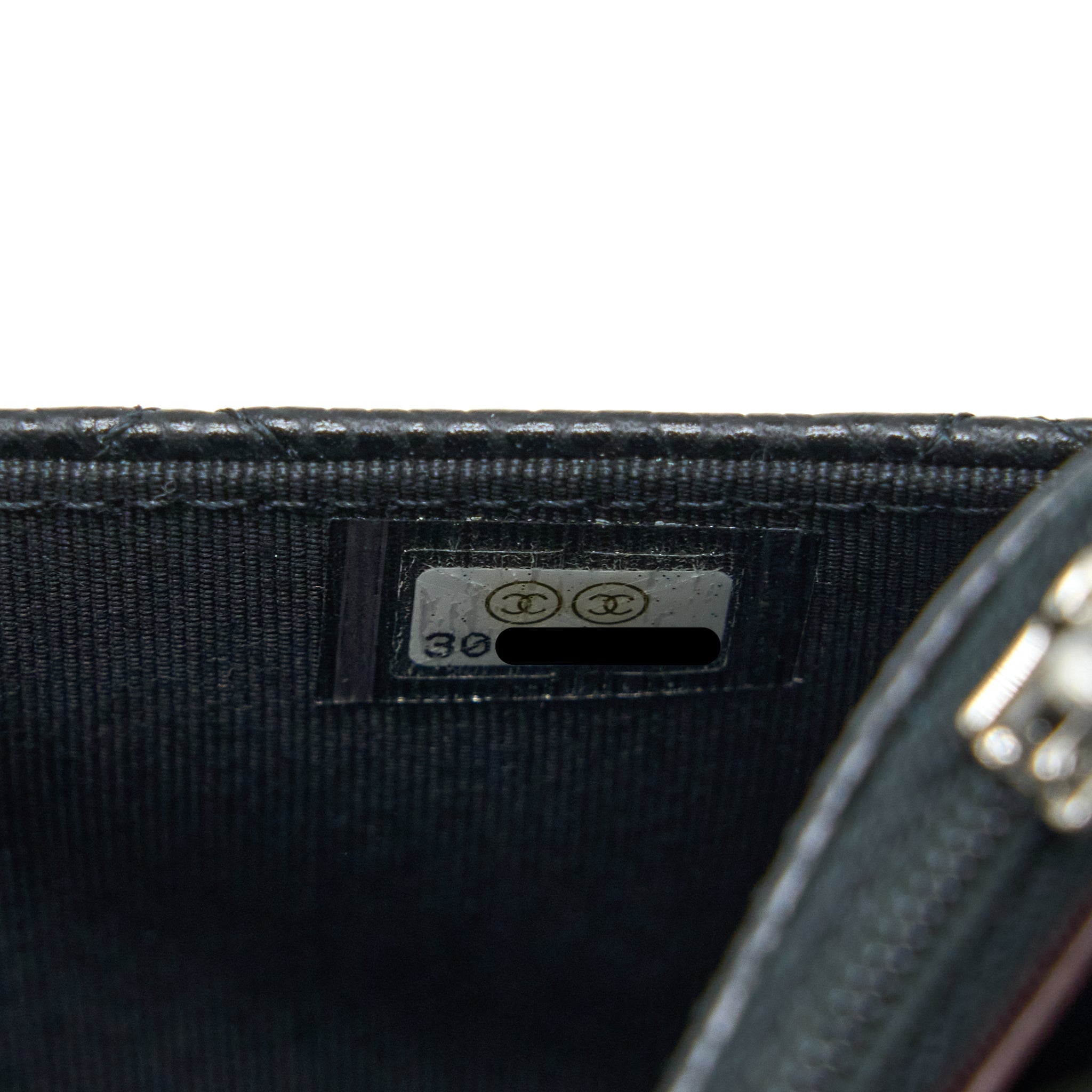 CHANEL CLASSIC WALLET ON CHAIN BLACK CAVIAR SHW