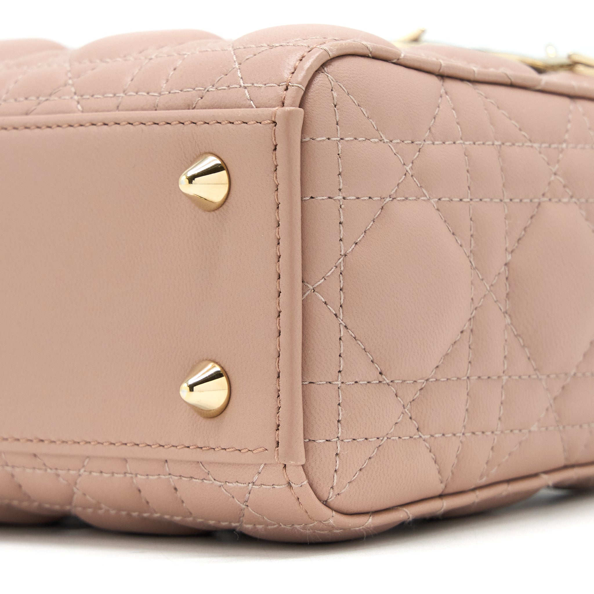 DIOR SMALL LADY DIOR MY ABCDIOR BAG LAMBSKIN PINK LGHW