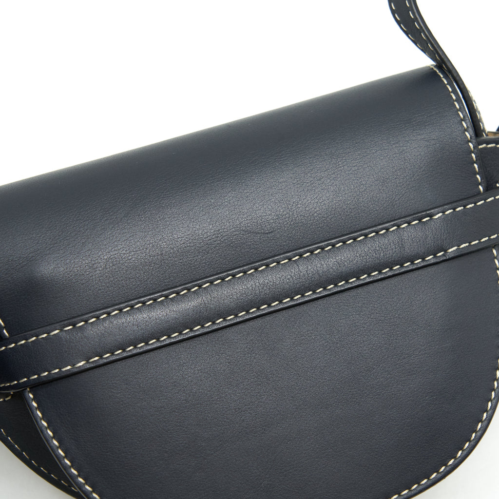 LOEWE MINI GATE DUAL BAG CALFSKIN BLACK GHW