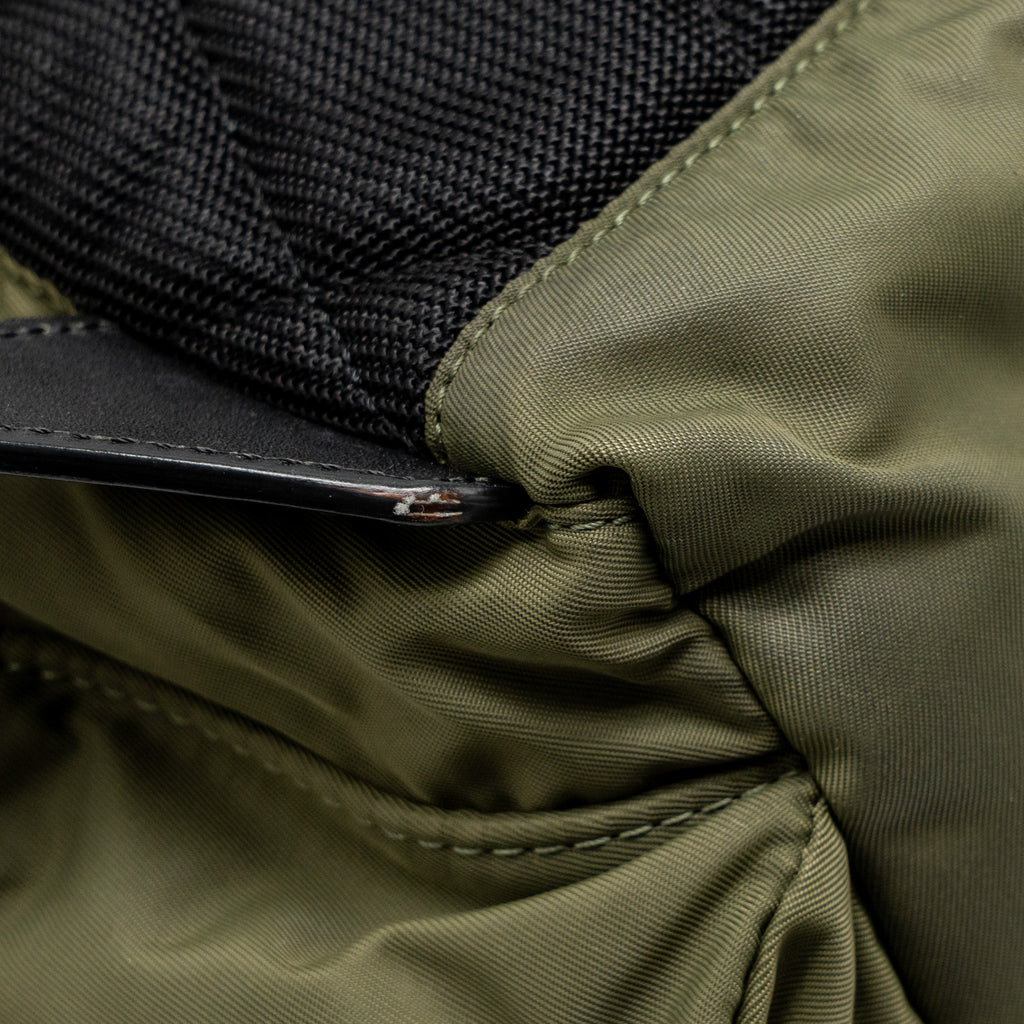 BURBERRY PATCHES RUCKSACK MEDIUM BACKPACK NYLON DARK GREEN GHW