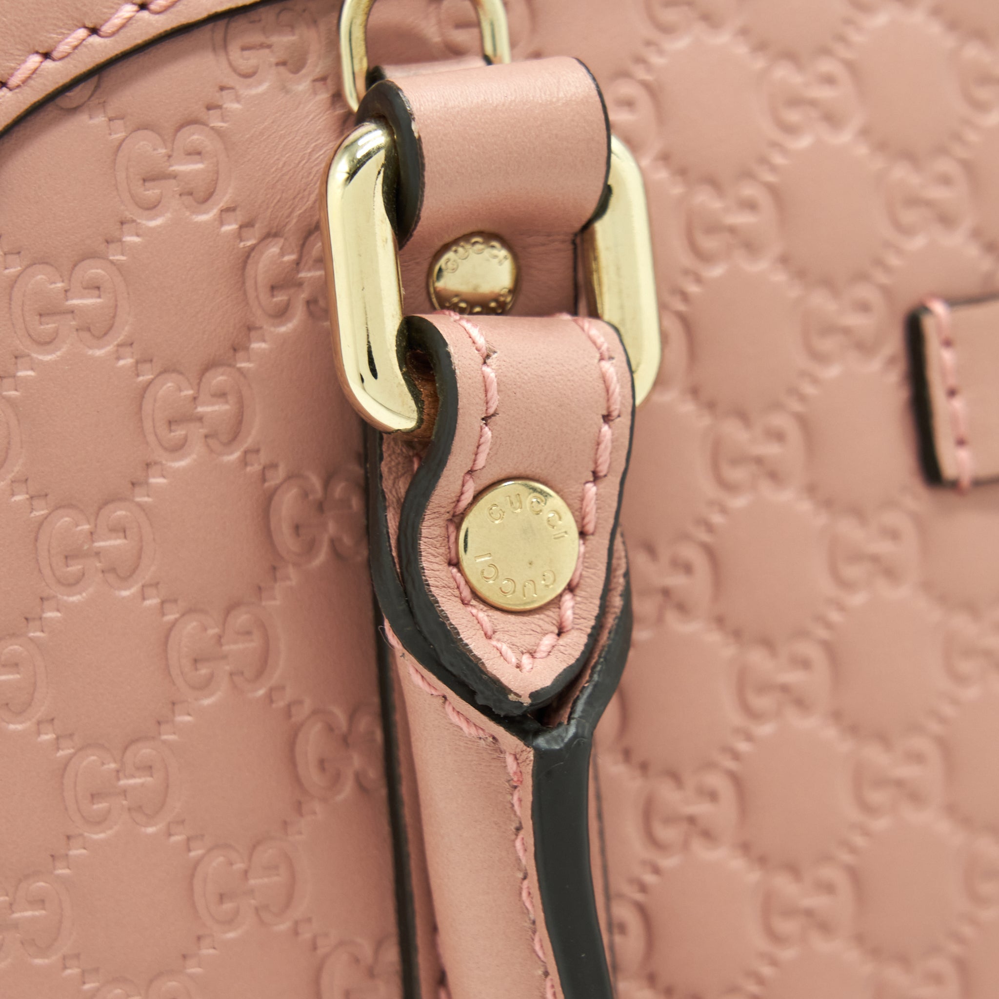 GUCCI TOP HANDLE TOTE BAG LIGHT PINK LGHW