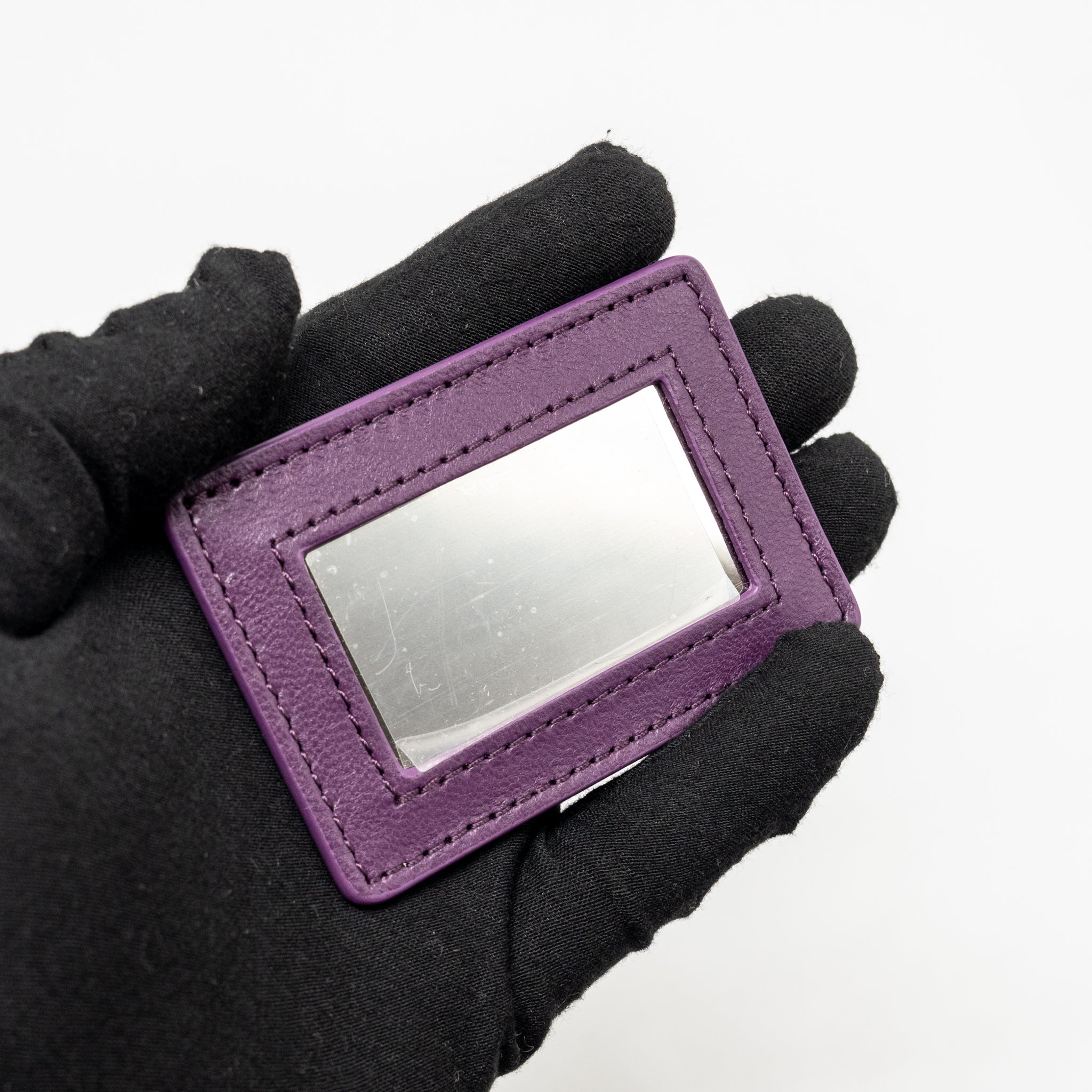 CHANEL TOP HANDLE SMALL VANITY CASE SHEARLING PURPLE GHW (MICROCHIP)