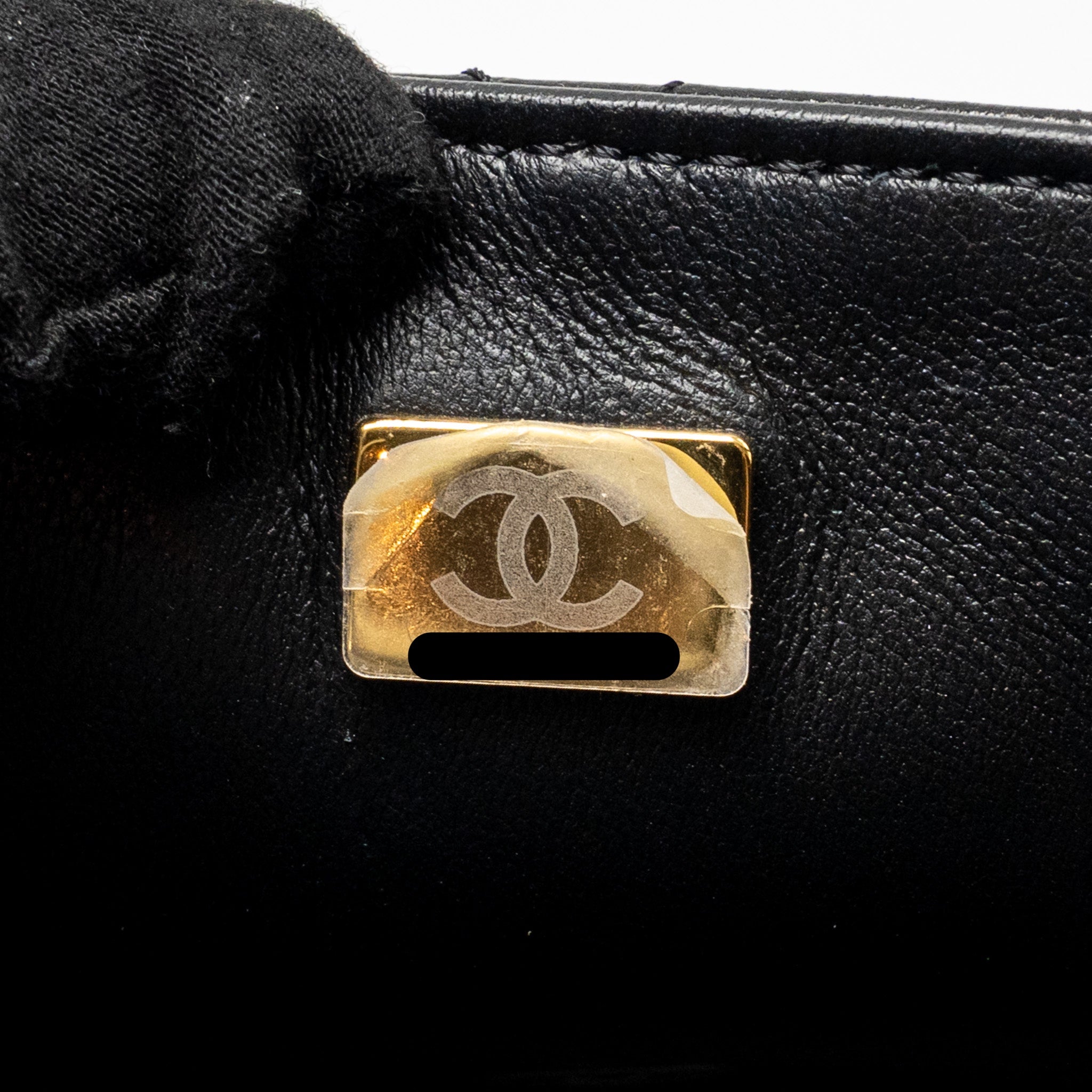 CHANEL 23A CRYSTAL TOP HANDLE FLAP BAG SHINY LAMBSKIN BLACK LGHW(MICROCHIP)