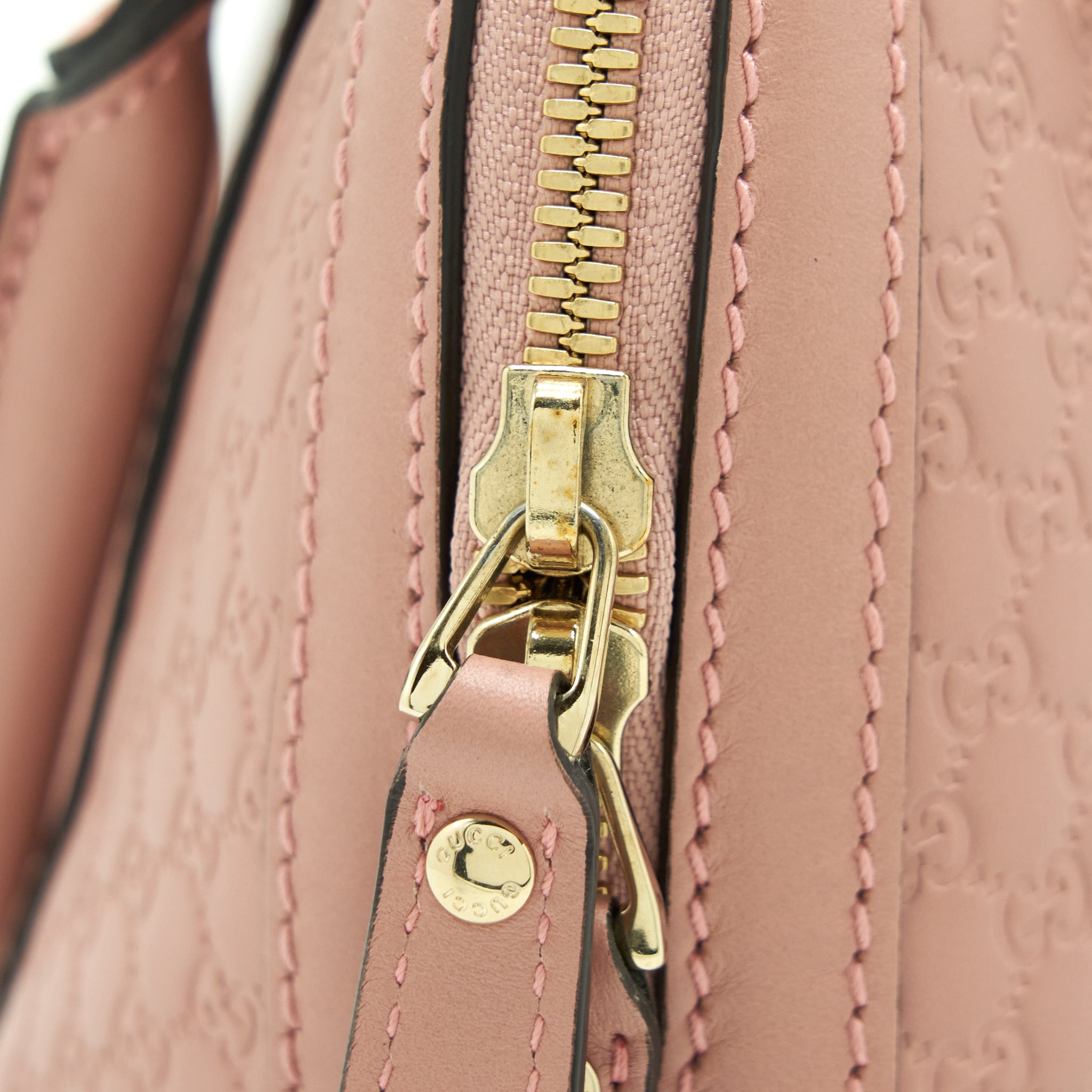 GUCCI TOP HANDLE TOTE BAG LIGHT PINK LGHW