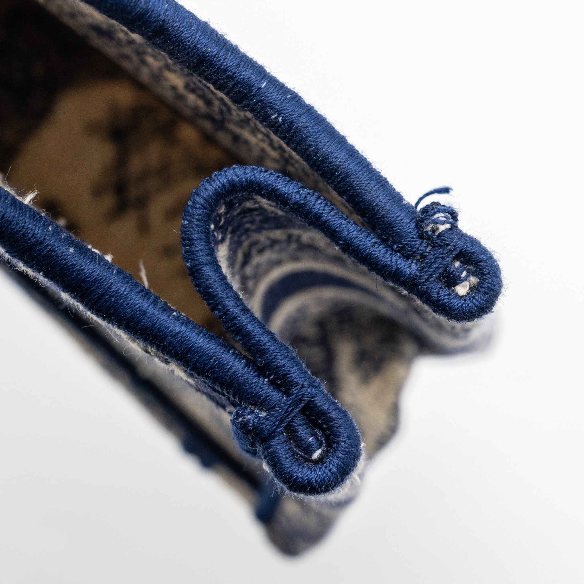 DIOR MINI BOOK TOTE LIMITED EDITION TOILE DE JOUY REVERSE EMBROIDERY