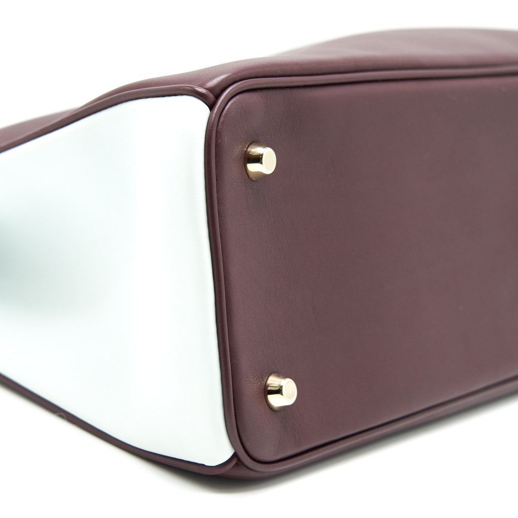 CHRISTIAN DIOR LARGE DIORISSIMO LEATHER HANDBAG MULTICOLOUR