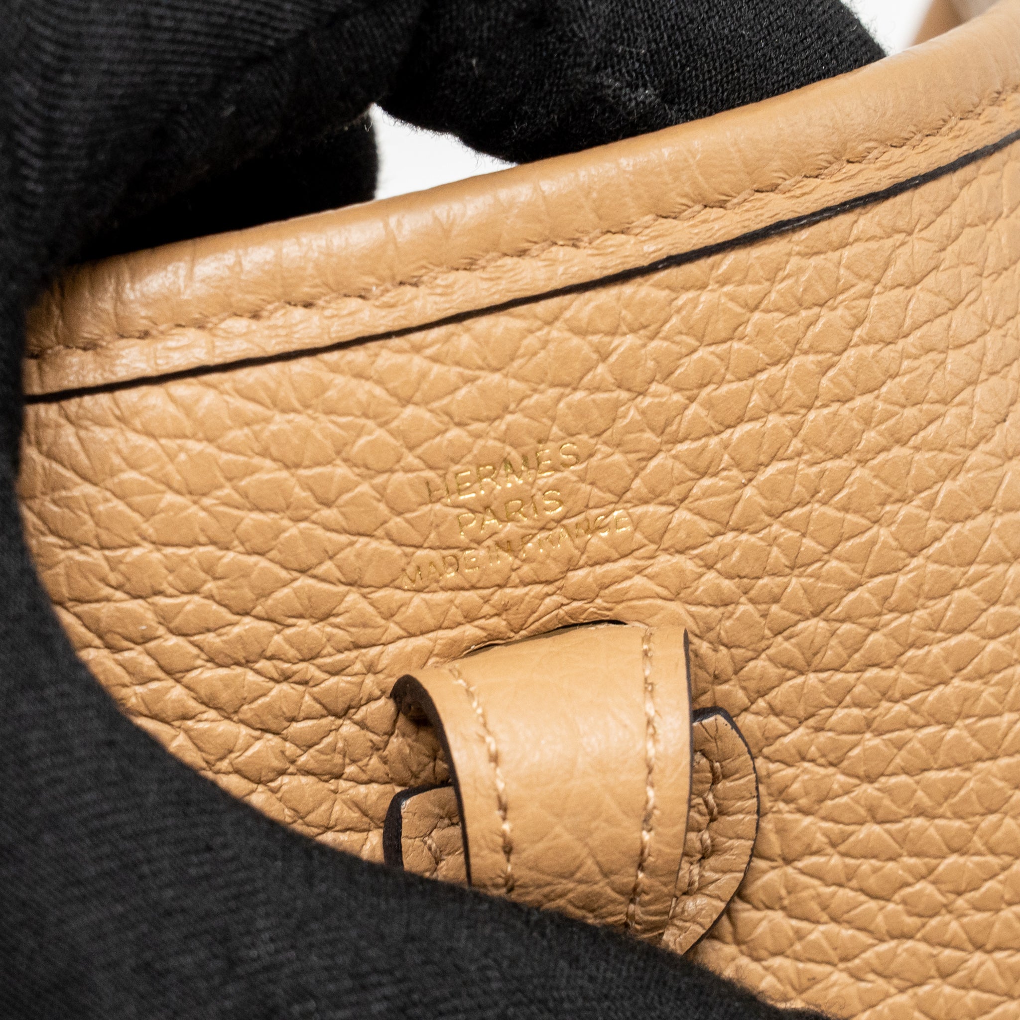 HERMES MINI EVELYNE CLEMENCE CHAI GHW