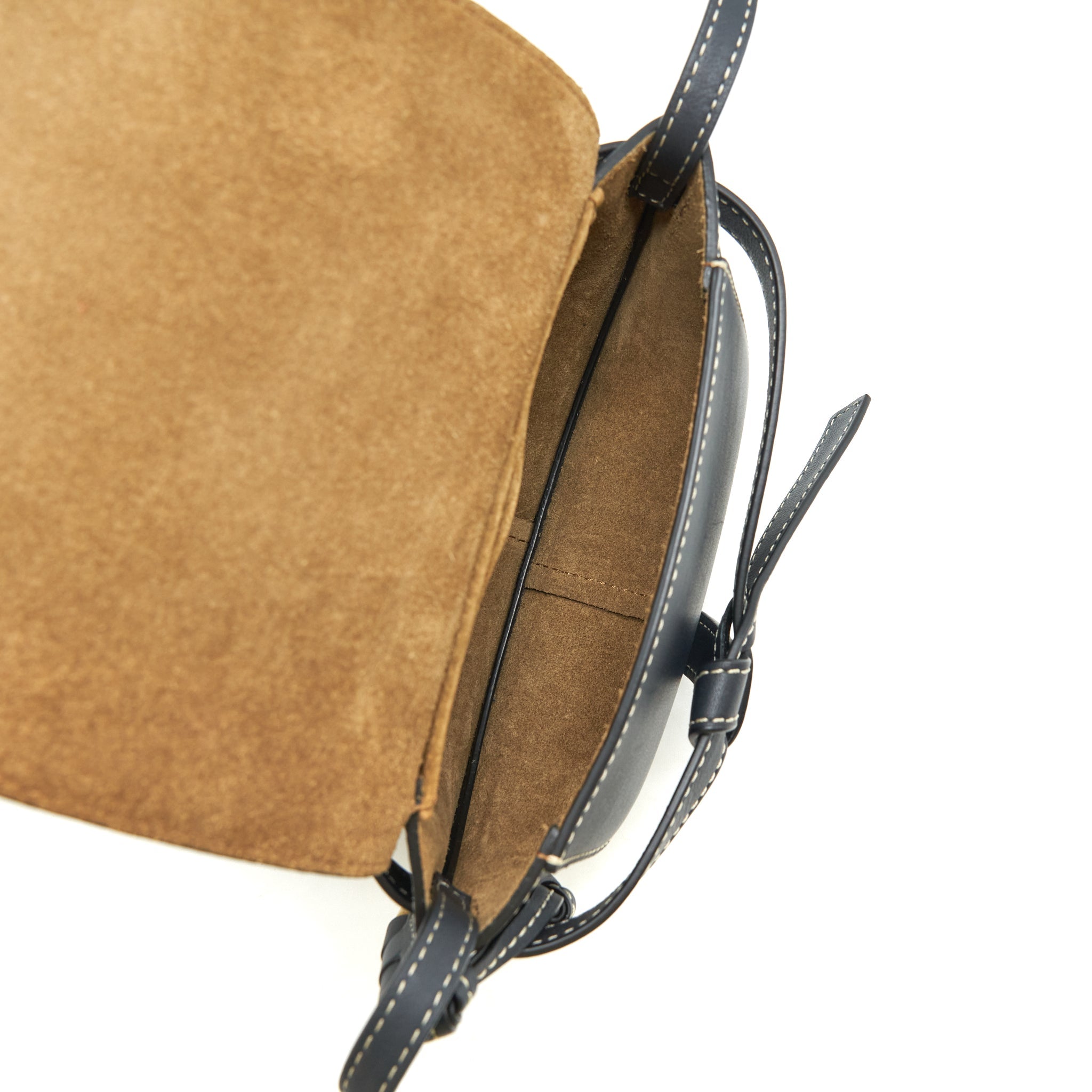 LOEWE MINI GATE DUAL BAG CALFSKIN BLACK GHW