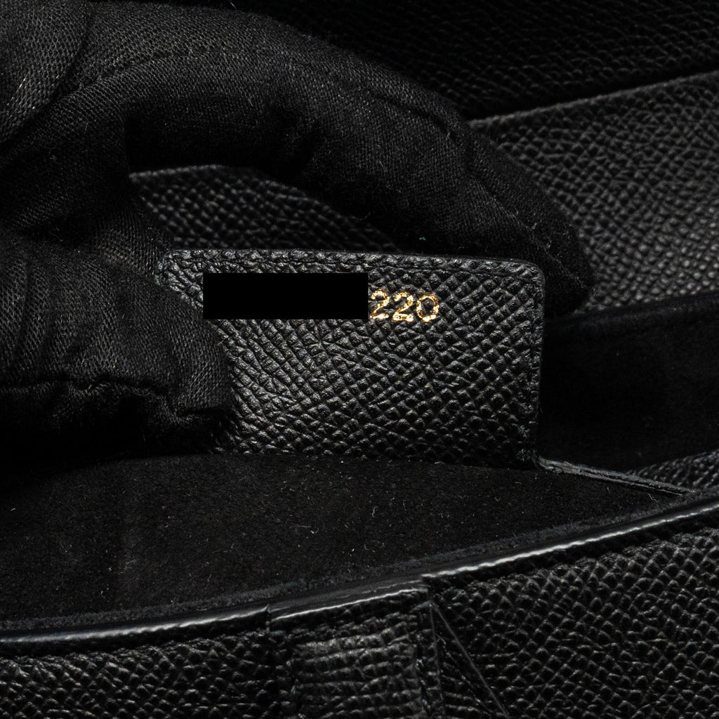 DIOR MEDIUM SADDLE GRAINED CALFSKIN BLACK GHW