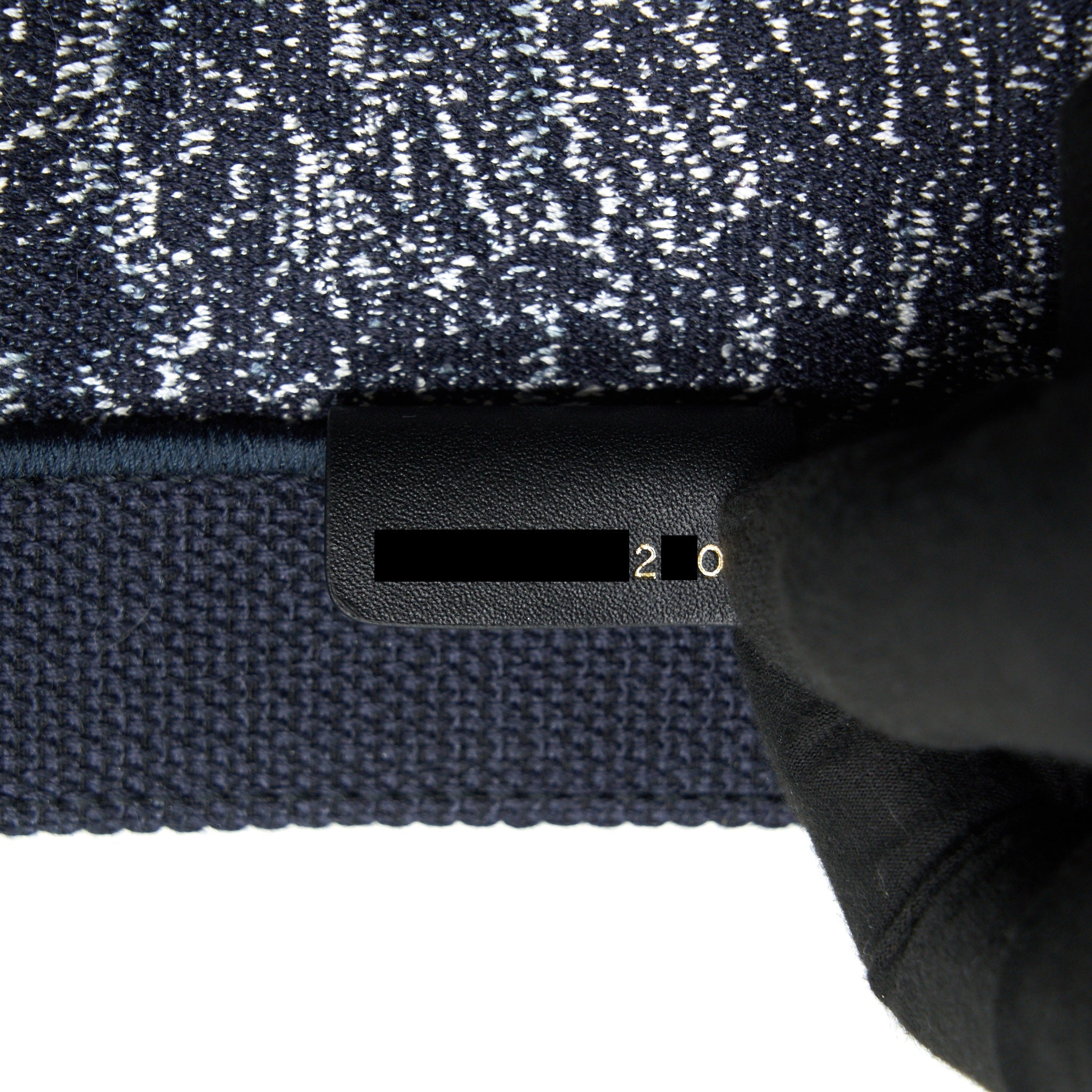 DIOR LIMITED EDITION BOOK TOTE DARK BLUE DENIM PATTERN