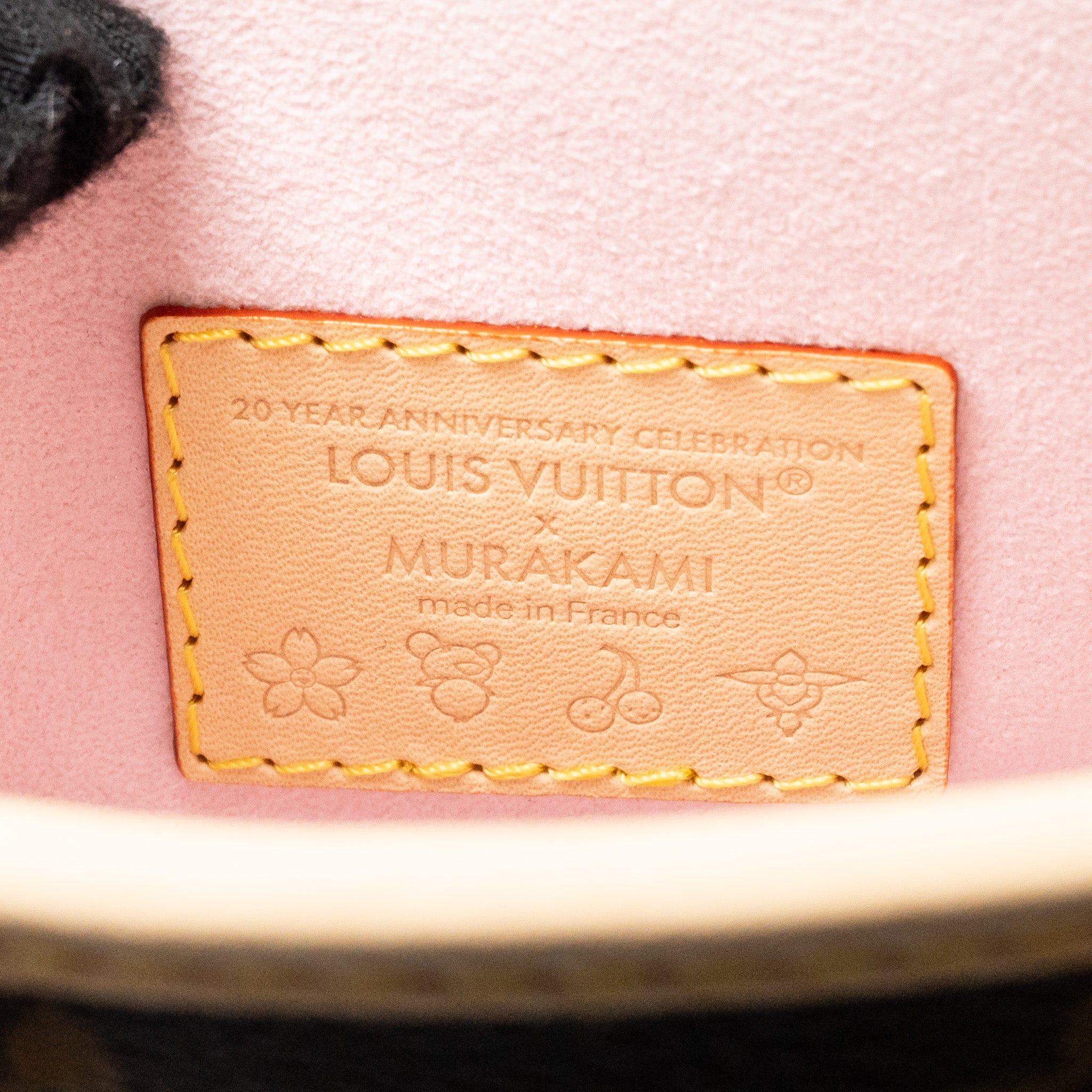 LOUIS VUITTON HARUKI MURAKAMI NANO BUCKET MONOGRAM CANVAS SAKURA BROWN GHW