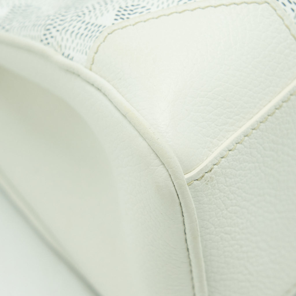 GOYARD SAIGON MINI GOYARDINE CANVAS WHITE SHW