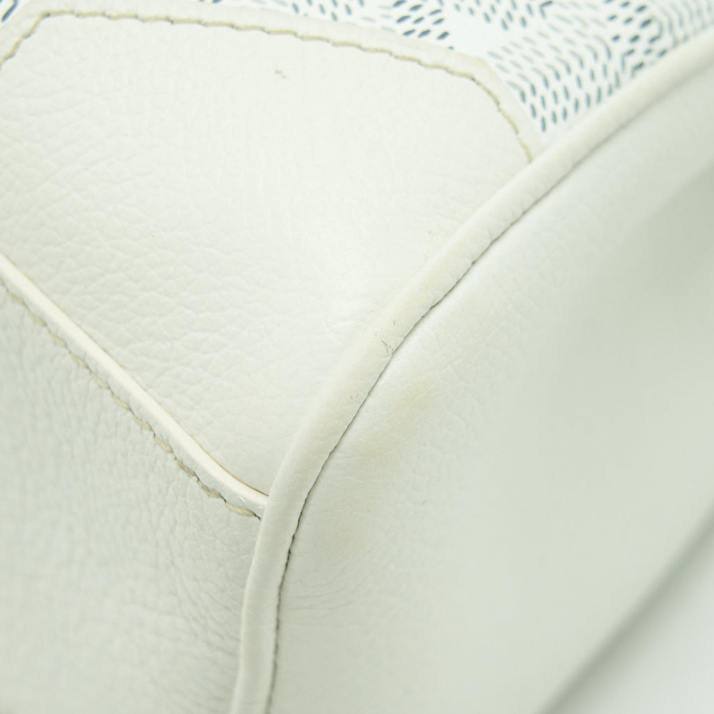 GOYARD SAIGON MINI GOYARDINE CANVAS WHITE SHW