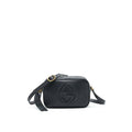 GUCCI SOHO DISCO LEATHER CROSSBODY CAMERA BAG BLACK